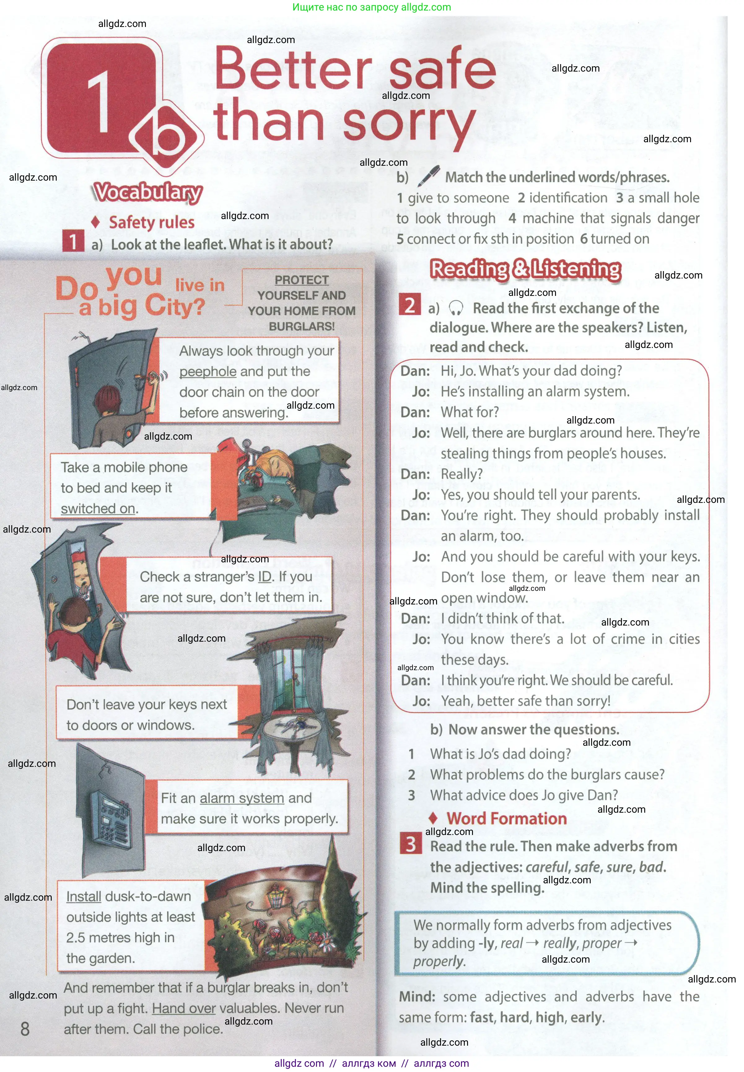 Английский язык (english), 7 класс Учебник (Student's book), авторы: Ваулина Юлия Евгеньевна (Vaulina Julia), Дули Дженни (Dooley Jenny), Подоляко Ольга Евгеньевна (Podolyako Olga), Эванс Вирджиния (Evans Virginia), издательство Просвещение, Москва, 2023, красного цвета, страница 8