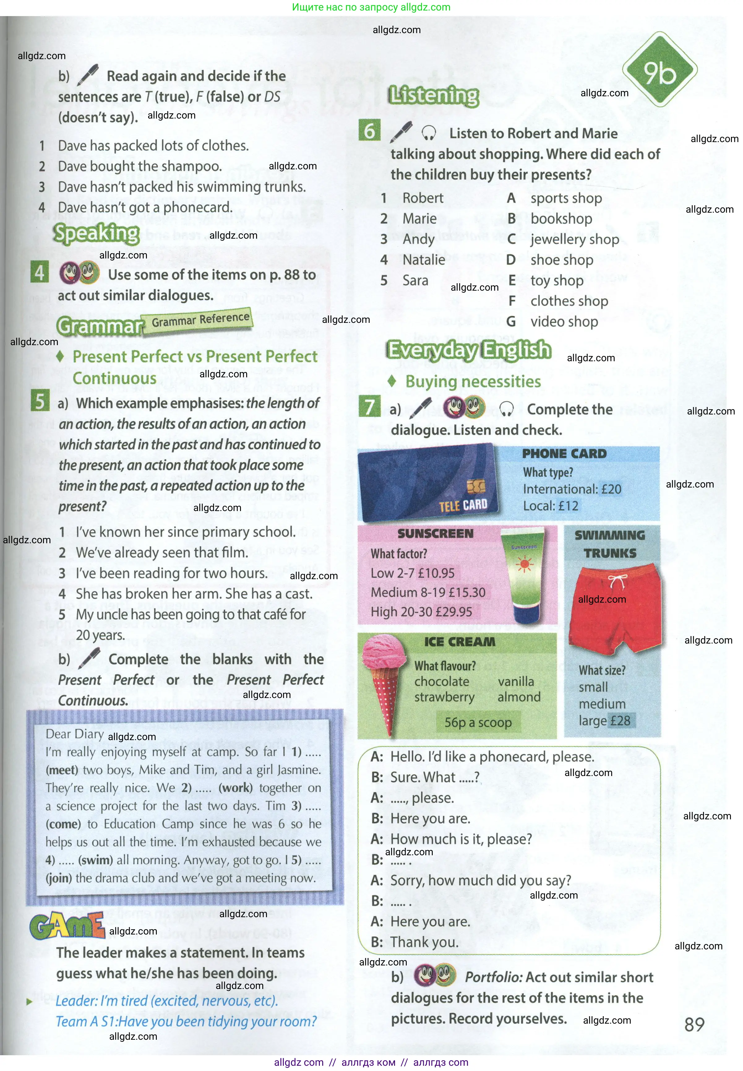 Английский язык (english), 7 класс Учебник (Student's book), авторы: Ваулина Юлия Евгеньевна (Vaulina Julia), Дули Дженни (Dooley Jenny), Подоляко Ольга Евгеньевна (Podolyako Olga), Эванс Вирджиния (Evans Virginia), издательство Просвещение, Москва, 2023, красного цвета, страница 89