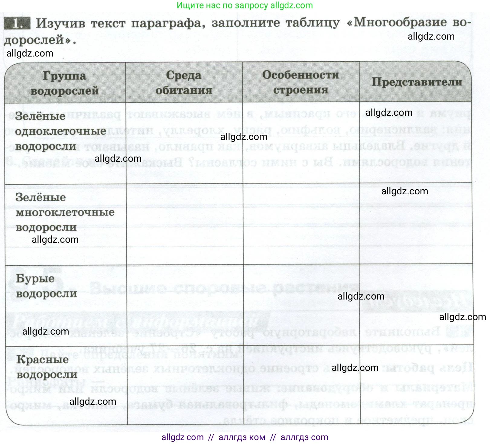 Биология, 7 класс рабочая тетрадь, авторы: Пасечник Владимир Васильевич, Суматохин Сергей Витальевич, Швецов Глеб Геннадьевич, Гапонюк Зоя Георгиевна, Косарькова Марина Викторовна, издательство Просвещение, Москва, 2023, бирюзового цвета, страница 13, номер 1, Условие
