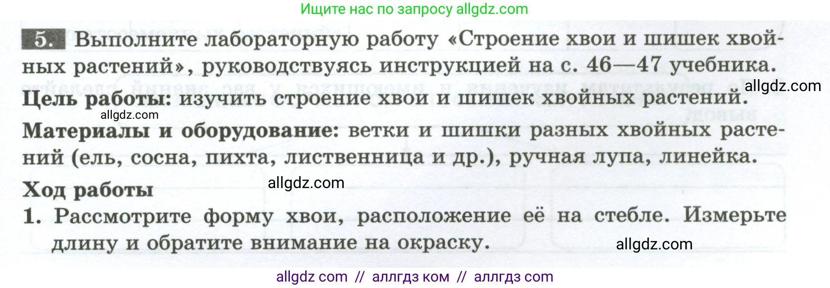 Биология, 7 класс рабочая тетрадь, авторы: Пасечник Владимир Васильевич, Суматохин Сергей Витальевич, Швецов Глеб Геннадьевич, Гапонюк Зоя Георгиевна, Косарькова Марина Викторовна, издательство Просвещение, Москва, 2023, бирюзового цвета, страница 29, номер 5, Условие