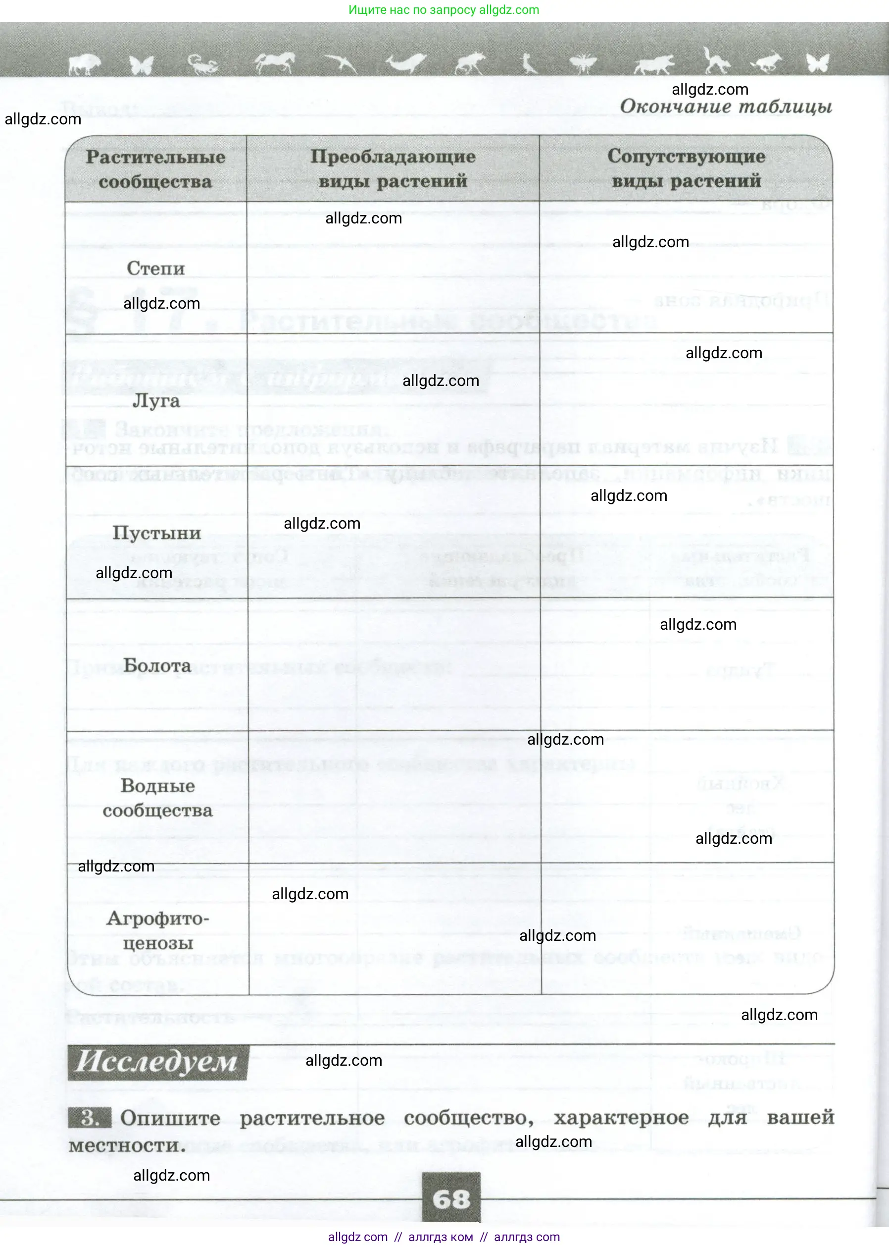 Биология, 7 класс рабочая тетрадь, авторы: Пасечник Владимир Васильевич, Суматохин Сергей Витальевич, Швецов Глеб Геннадьевич, Гапонюк Зоя Георгиевна, Косарькова Марина Викторовна, издательство Просвещение, Москва, 2023, бирюзового цвета, страница 68
