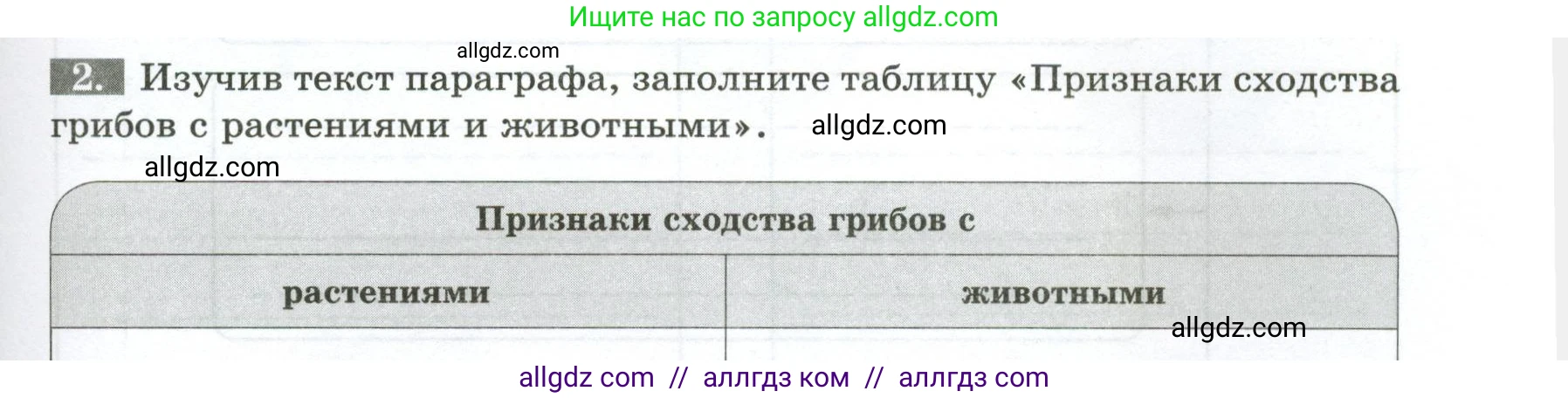 Биология, 7 класс рабочая тетрадь, авторы: Пасечник Владимир Васильевич, Суматохин Сергей Витальевич, Швецов Глеб Геннадьевич, Гапонюк Зоя Георгиевна, Косарькова Марина Викторовна, издательство Просвещение, Москва, 2023, бирюзового цвета, страница 87, номер 2, Условие