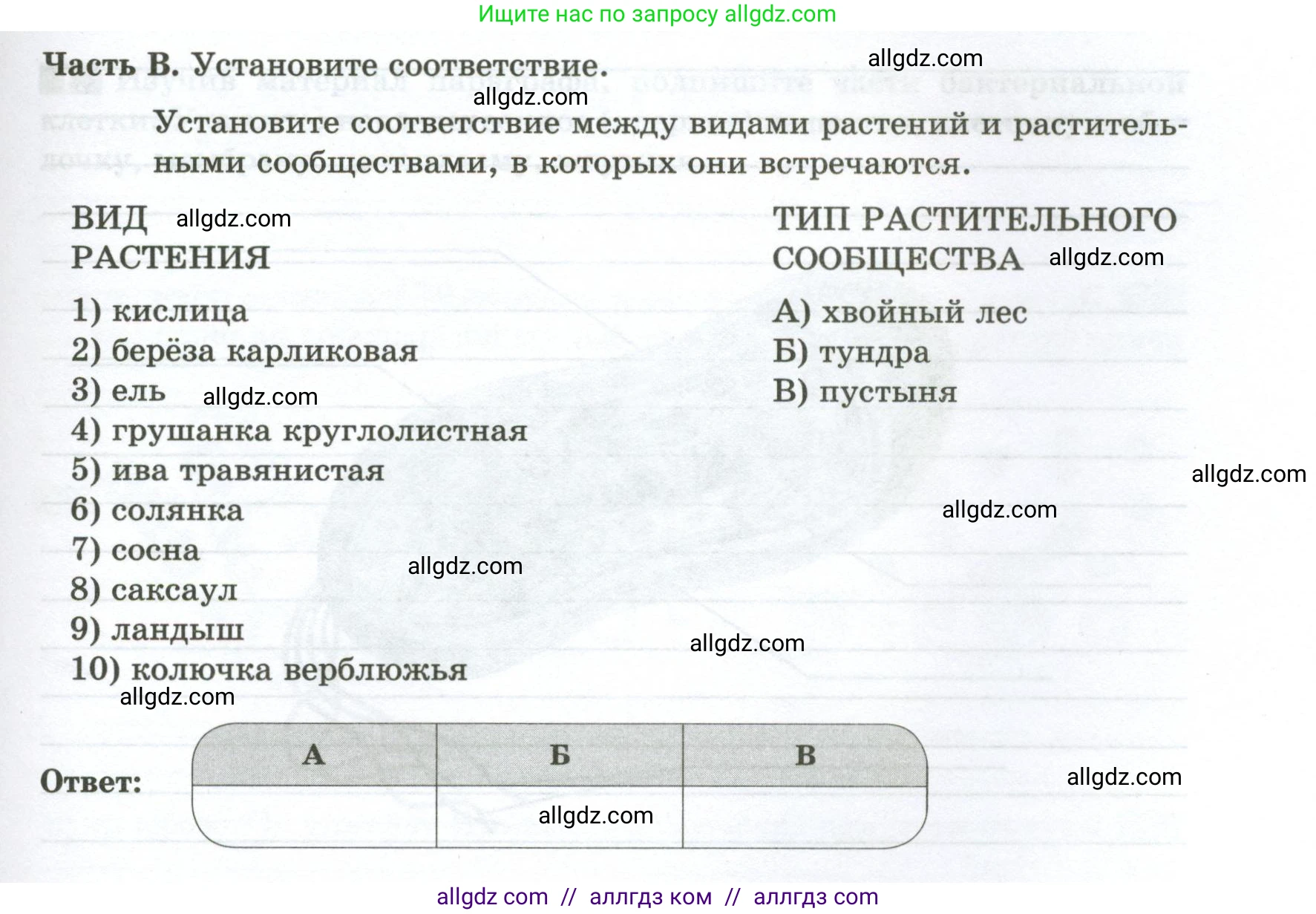 Биология, 7 класс рабочая тетрадь, авторы: Пасечник Владимир Васильевич, Суматохин Сергей Витальевич, Швецов Глеб Геннадьевич, Гапонюк Зоя Георгиевна, Косарькова Марина Викторовна, издательство Просвещение, Москва, 2023, бирюзового цвета, страница 77, Условие