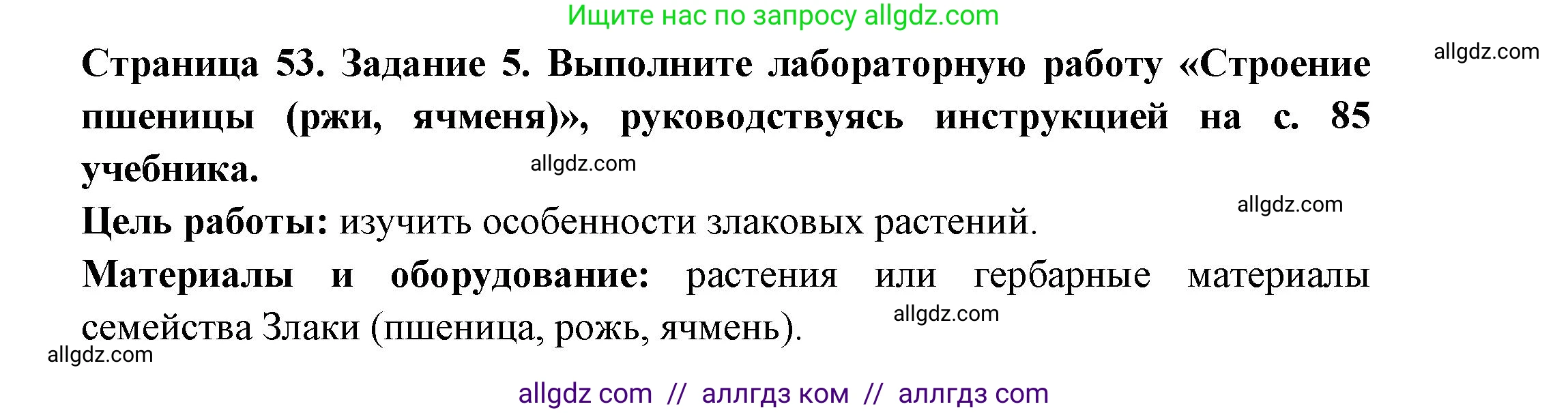Биология, 7 класс рабочая тетрадь, авторы: Пасечник Владимир Васильевич, Суматохин Сергей Витальевич, Швецов Глеб Геннадьевич, Гапонюк Зоя Георгиевна, Косарькова Марина Викторовна, издательство Просвещение, Москва, 2023, бирюзового цвета, страница 53, номер 5, Решение