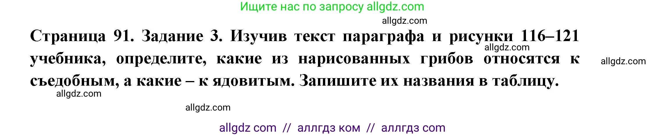 Биология, 7 класс рабочая тетрадь, авторы: Пасечник Владимир Васильевич, Суматохин Сергей Витальевич, Швецов Глеб Геннадьевич, Гапонюк Зоя Георгиевна, Косарькова Марина Викторовна, издательство Просвещение, Москва, 2023, бирюзового цвета, страница 91, номер 3, Решение