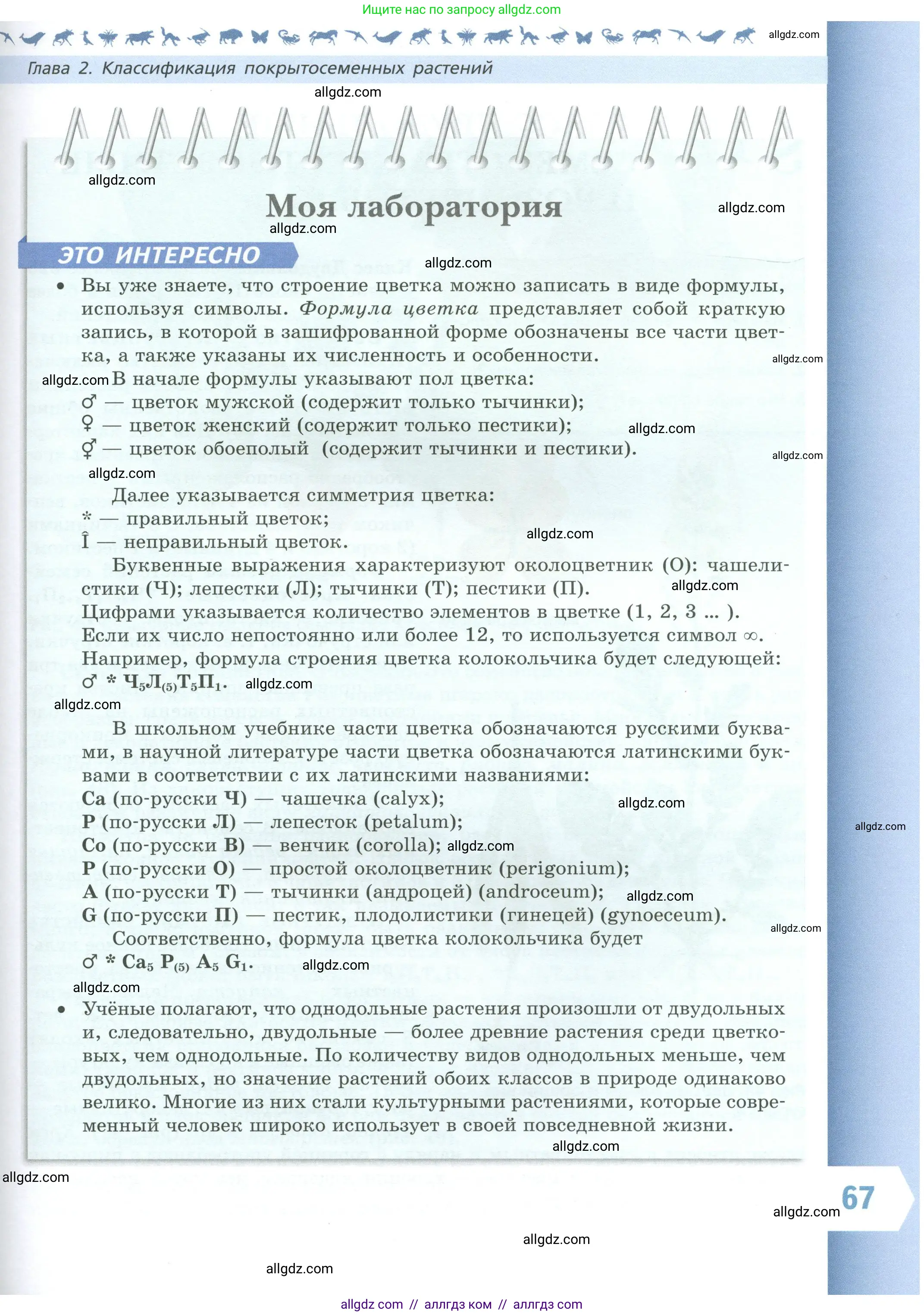 Биология, 7 класс Учебник, авторы: Пасечник Владимир Васильевич, Суматохин Сергей Витальевич, Гапонюк Зоя Георгиевна, Швецов Глеб Геннадьевич, издательство Просвещение, Москва, 2023, бирюзового цвета, страница 67