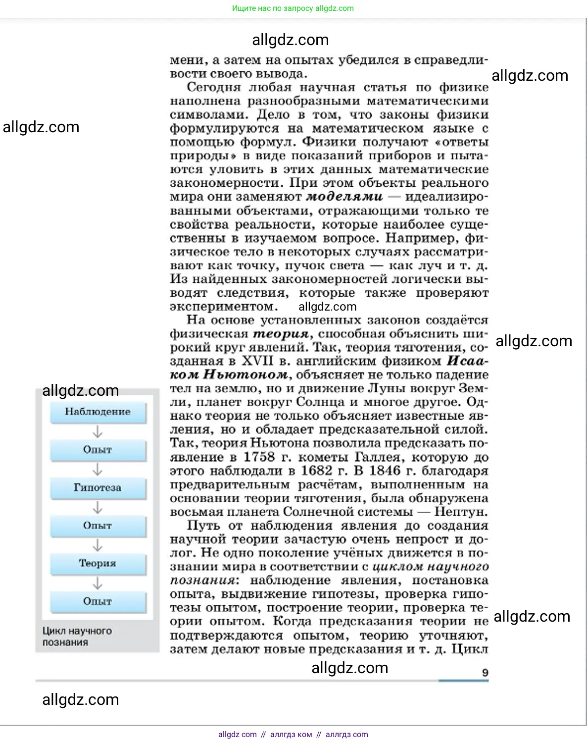 Физика, 7 класс Учебник, авторы: Пёрышкин И М, Иванов Александр Иванович, издательство Просвещение, Москва, 2023, белого цвета, страница 9