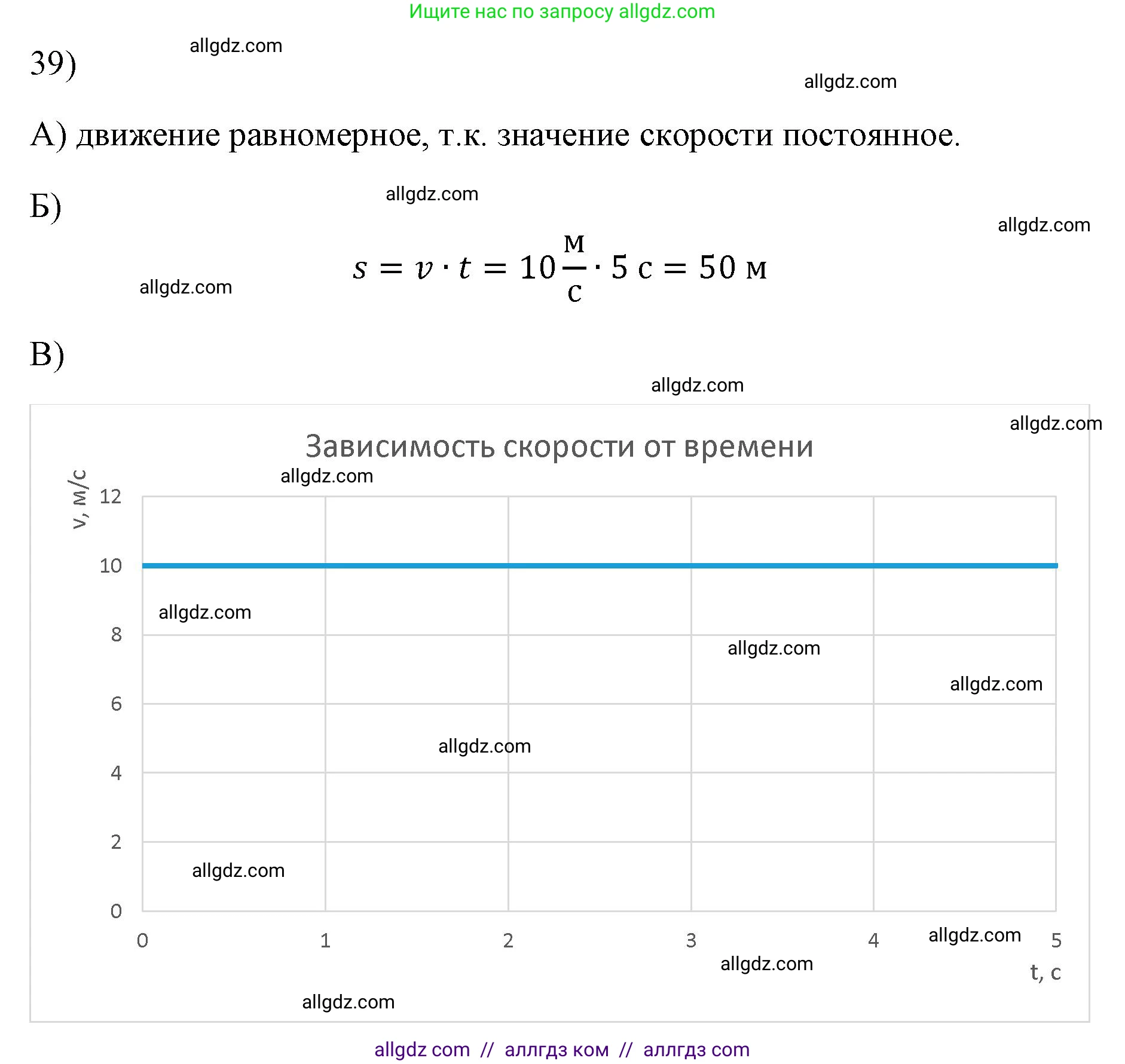 Физика, 7 класс Учебник, авторы: Пёрышкин И М, Иванов Александр Иванович, издательство Просвещение, Москва, 2023, белого цвета, страница 226, номер 39, Решение