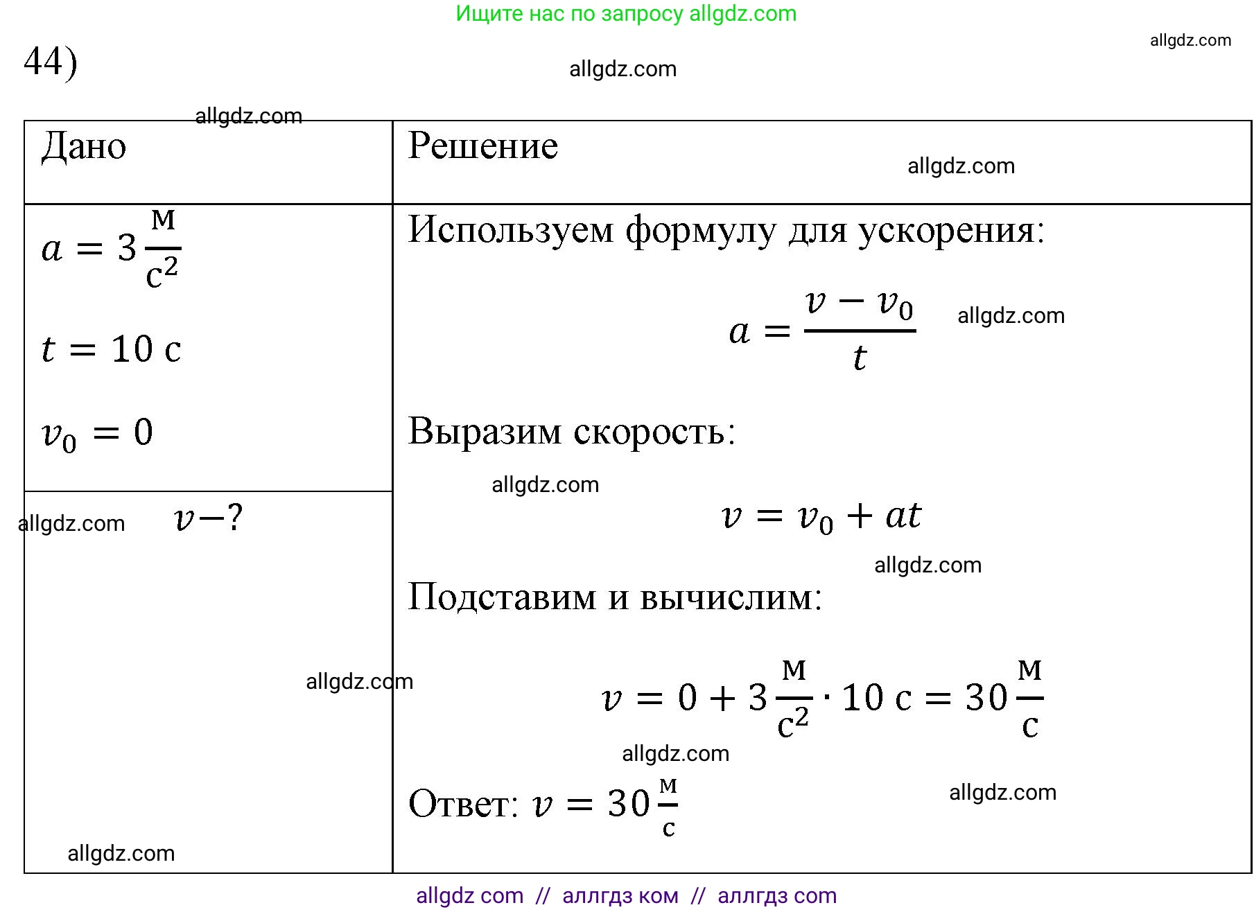 Физика, 7 класс Учебник, авторы: Пёрышкин И М, Иванов Александр Иванович, издательство Просвещение, Москва, 2023, белого цвета, страница 226, номер 44, Решение