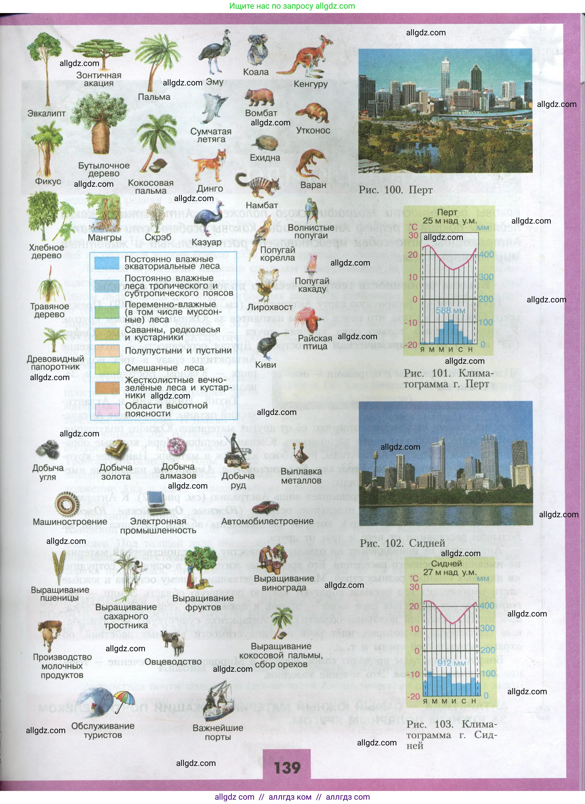 География, 7 класс Учебник, авторы: Алексеев Александр Иванович, Николина Вера Викторовна, Липкина Елена Карловна, Болысов Сергей Иванович, Ачкасова Татьяна Анатольевна, Кузнецова Галина Юрьевна, издательство Просвещение, Москва, 2023, жёлтого цвета, страница 139