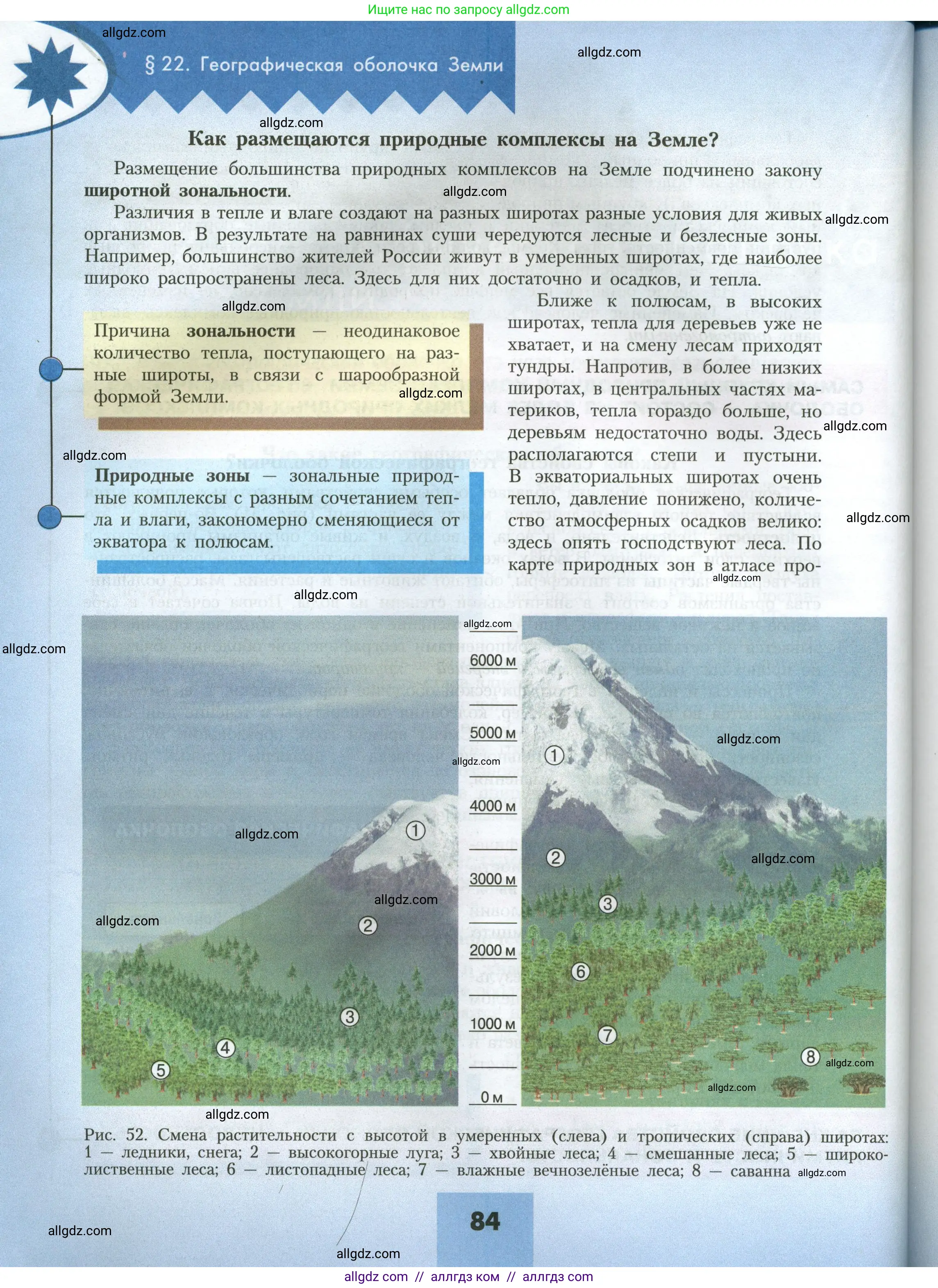 География, 7 класс Учебник, авторы: Алексеев Александр Иванович, Николина Вера Викторовна, Липкина Елена Карловна, Болысов Сергей Иванович, Ачкасова Татьяна Анатольевна, Кузнецова Галина Юрьевна, издательство Просвещение, Москва, 2023, жёлтого цвета, страница 84