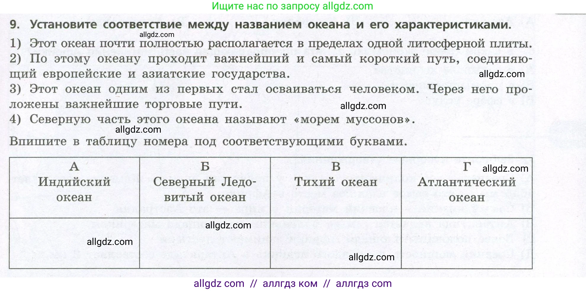 География, 7 класс Проверочные работы, авторы: Бондарева Мария Владимировна, Шидловский Игорь Михайлович, издательство Просвещение, Москва, 2023, жёлтого цвета, страница 27, номер 9, Условие