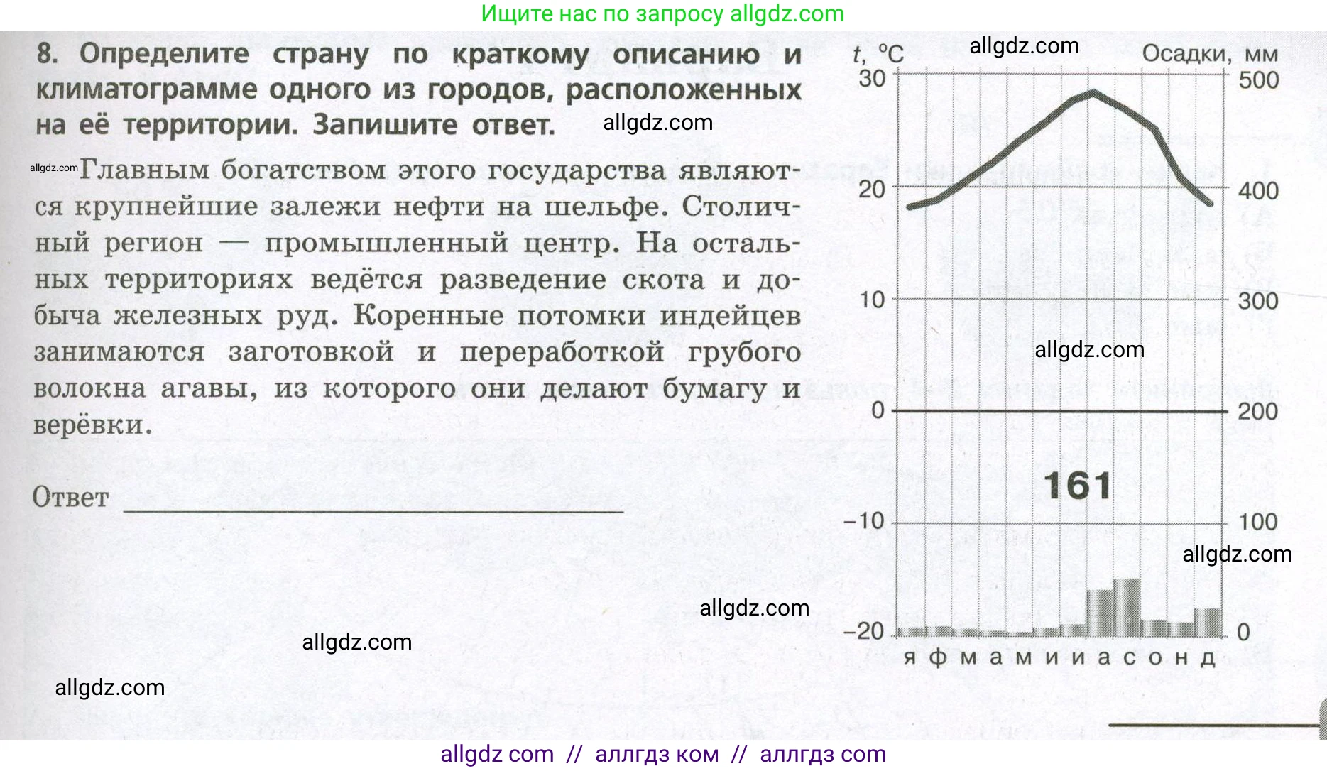 География, 7 класс Проверочные работы, авторы: Бондарева Мария Владимировна, Шидловский Игорь Михайлович, издательство Просвещение, Москва, 2023, жёлтого цвета, страница 35, номер 8, Условие