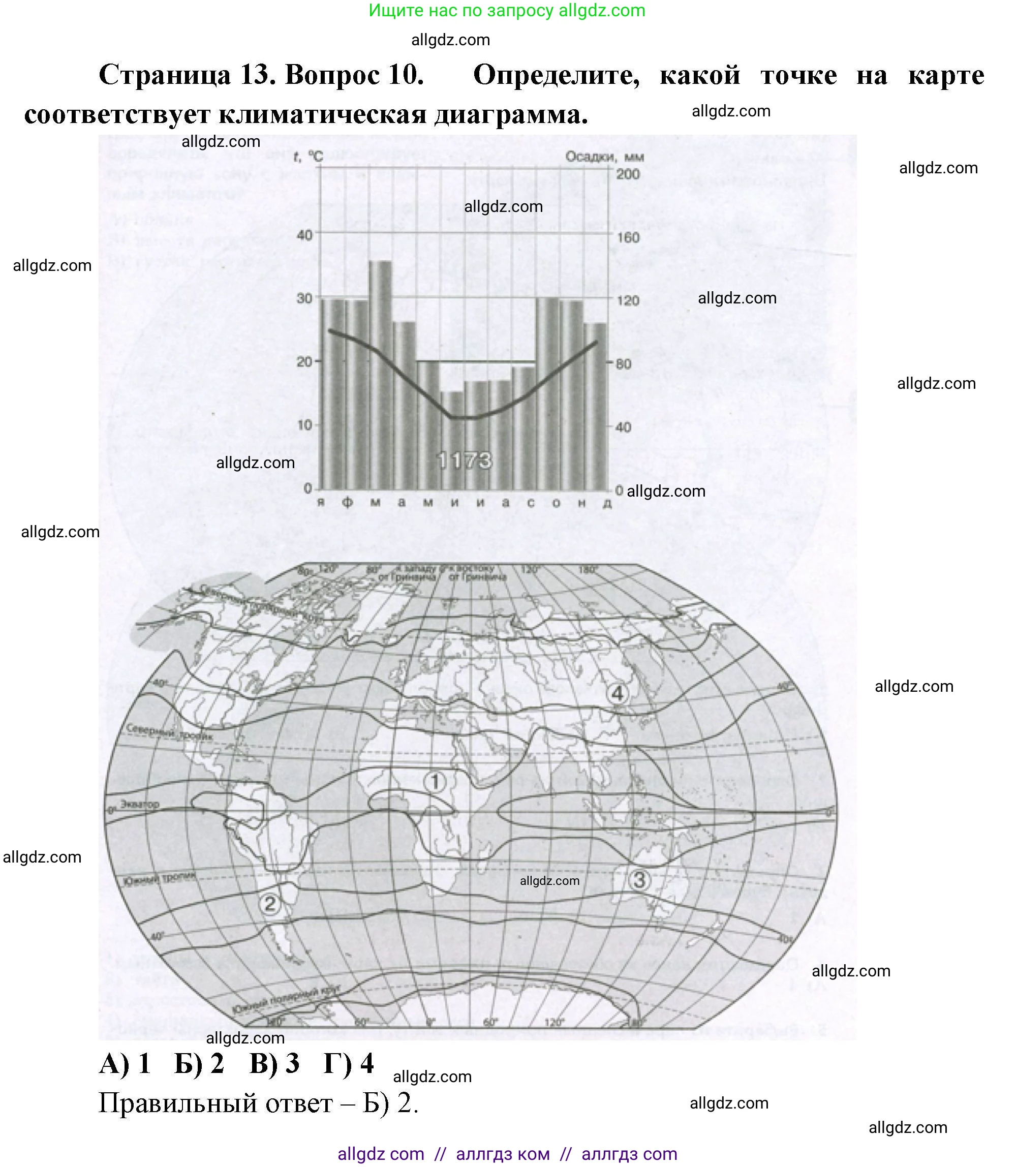 География, 7 класс Проверочные работы, авторы: Бондарева Мария Владимировна, Шидловский Игорь Михайлович, издательство Просвещение, Москва, 2023, жёлтого цвета, страница 13, номер 10, Решение