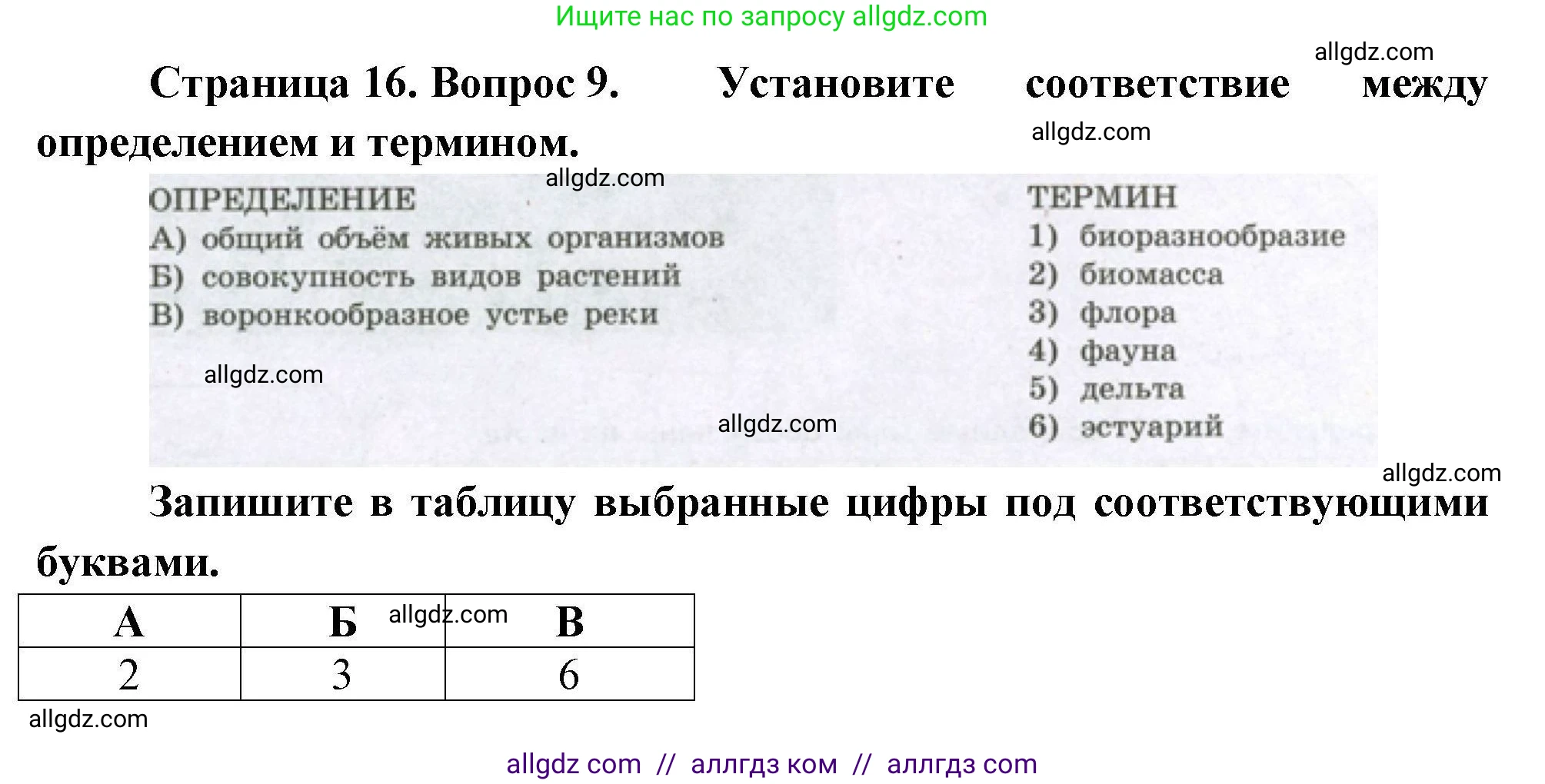 География, 7 класс Проверочные работы, авторы: Бондарева Мария Владимировна, Шидловский Игорь Михайлович, издательство Просвещение, Москва, 2023, жёлтого цвета, страница 16, номер 9, Решение