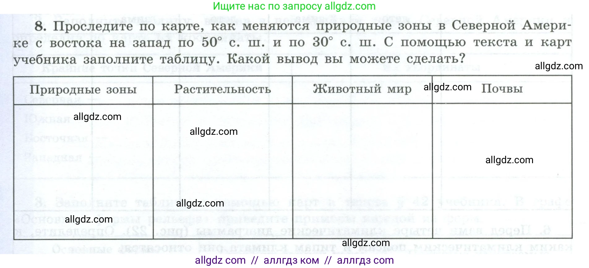География, 7 класс Мой тренажёр, автор: Николина Вера Викторовна, издательство Просвещение, Москва, 2023, жёлтого цвета, страница 60, номер 8, Условие