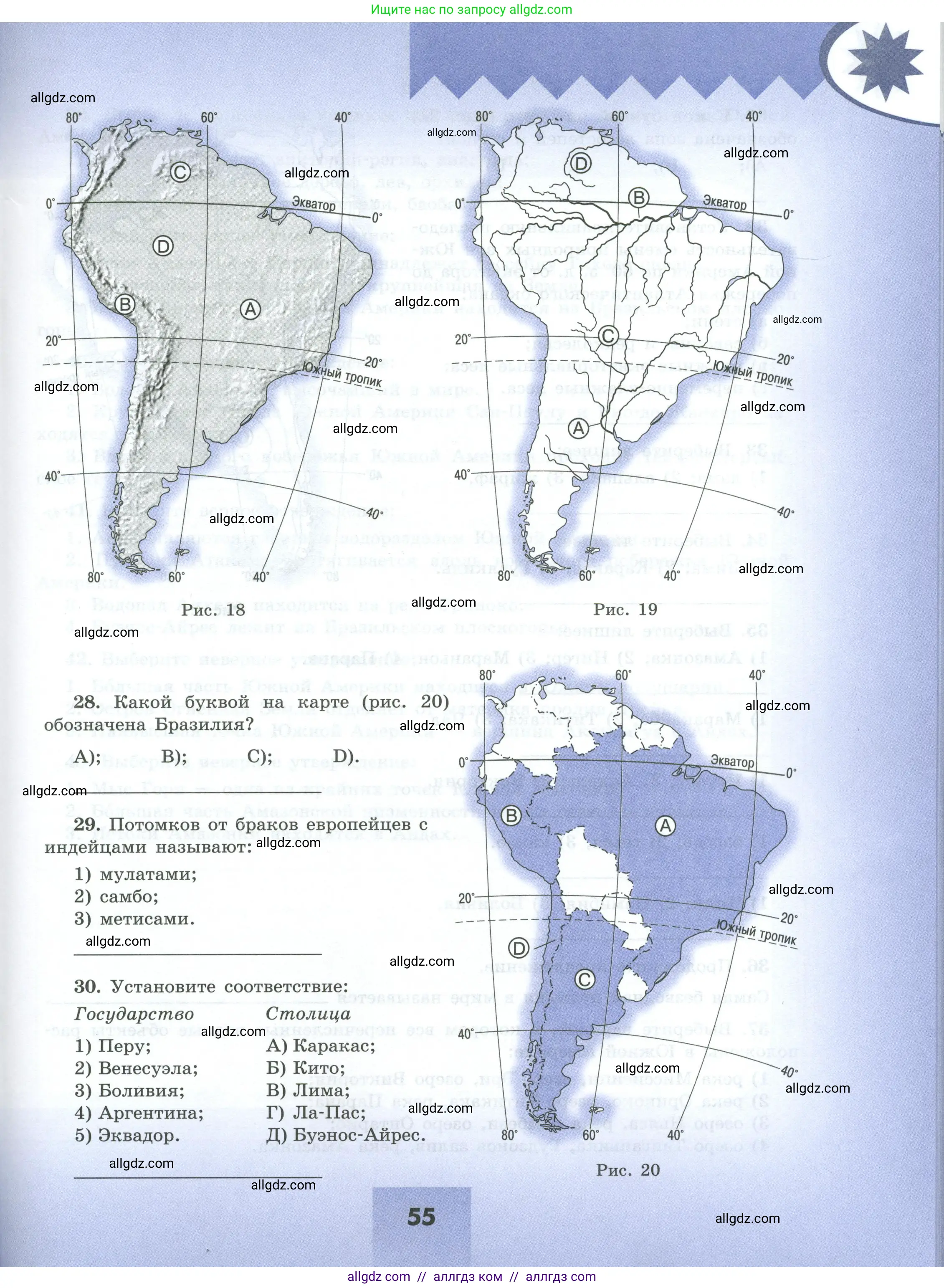 География, 7 класс Мой тренажёр, автор: Николина Вера Викторовна, издательство Просвещение, Москва, 2023, жёлтого цвета, страница 55