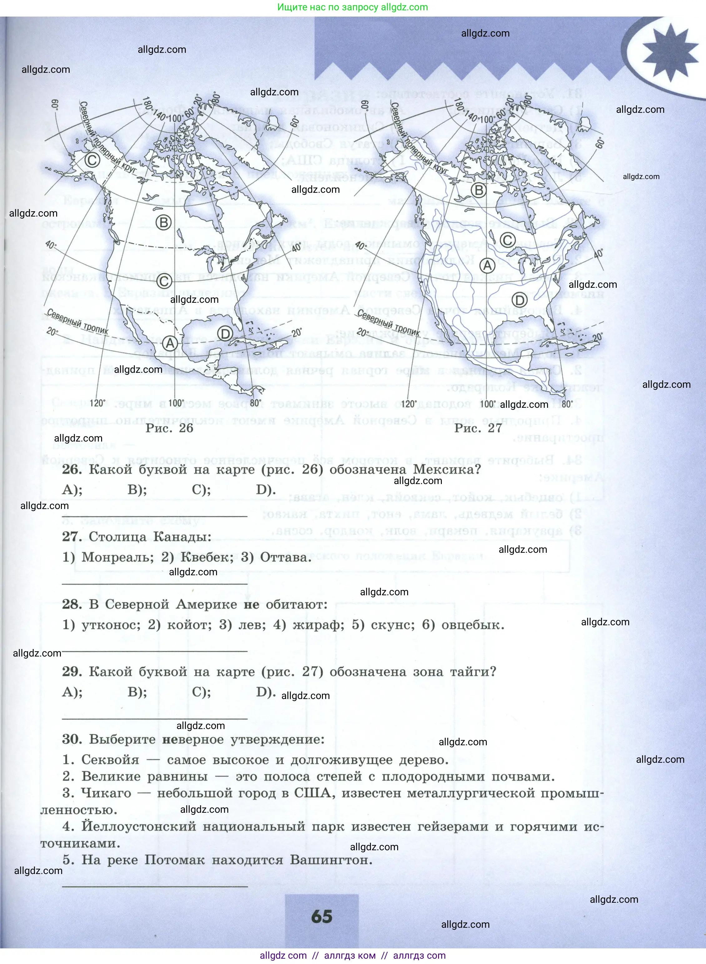 География, 7 класс Мой тренажёр, автор: Николина Вера Викторовна, издательство Просвещение, Москва, 2023, жёлтого цвета, страница 65