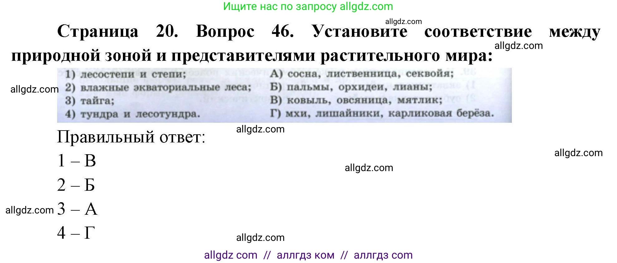 География, 7 класс Мой тренажёр, автор: Николина Вера Викторовна, издательство Просвещение, Москва, 2023, жёлтого цвета, страница 20, номер 46, Решение