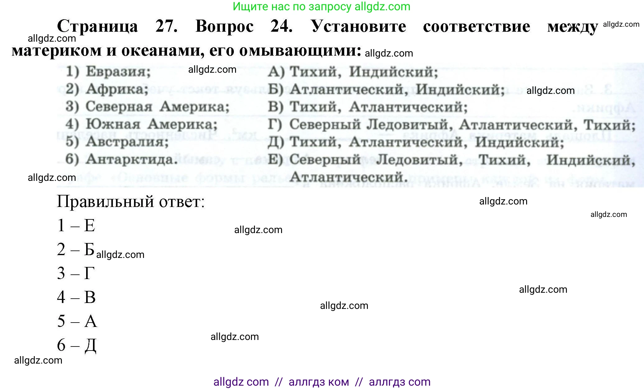 География, 7 класс Мой тренажёр, автор: Николина Вера Викторовна, издательство Просвещение, Москва, 2023, жёлтого цвета, страница 27, номер 24, Решение