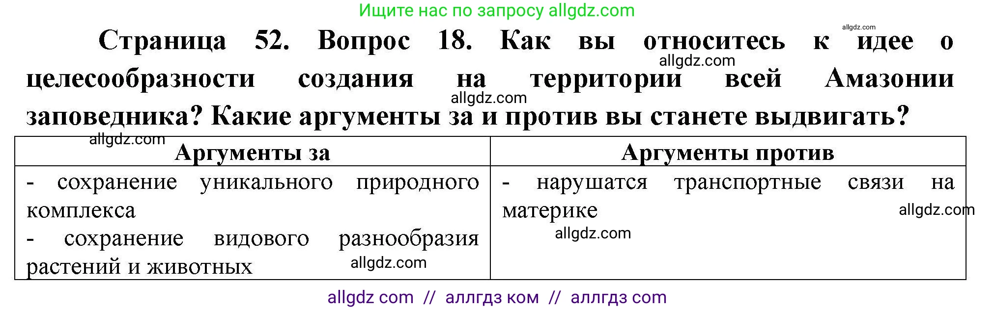 География, 7 класс Мой тренажёр, автор: Николина Вера Викторовна, издательство Просвещение, Москва, 2023, жёлтого цвета, страница 52, номер 18, Решение
