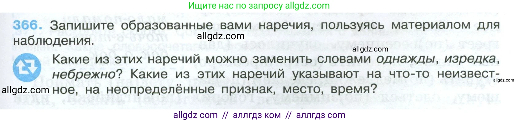 Русский язык, 7 класс Учебник, авторы: Баранов Михаил Трофимович, Ладыженская Таиса Алексеевна, Тростенцова Лидия Александровна, Ладыженская Наталия Вениаминовна, Александрова Ольга Макаровна, Дейкина Алевтина Дмитриевна, Антонова Любовь Геннадиевна, Григорян Лариса Трофимовна, Кулибаба Иван Иванович, издательство Просвещение, Москва, 2023, зелёного цвета, Часть 1, страница 211, номер 366, Условие 2024-2027