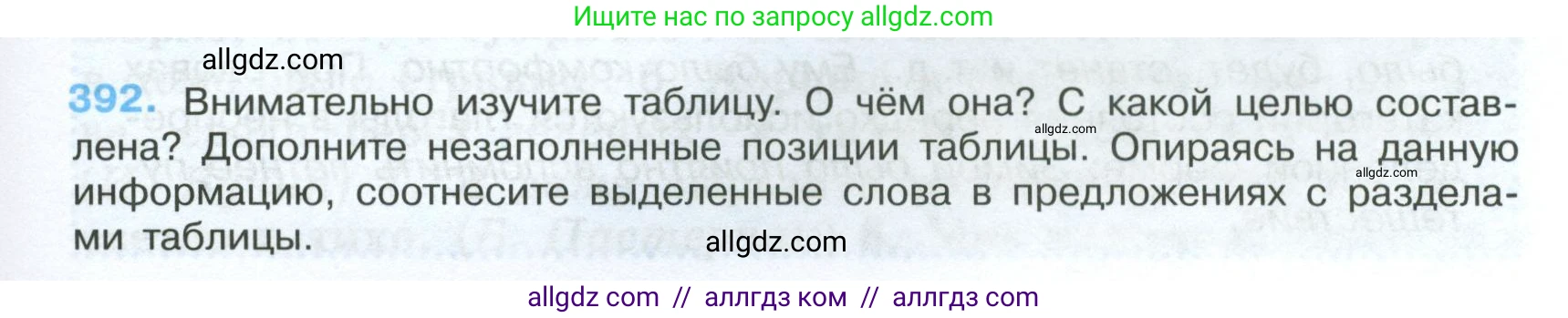 Русский язык, 7 класс Учебник, авторы: Баранов Михаил Трофимович, Ладыженская Таиса Алексеевна, Тростенцова Лидия Александровна, Ладыженская Наталия Вениаминовна, Александрова Ольга Макаровна, Дейкина Алевтина Дмитриевна, Антонова Любовь Геннадиевна, Григорян Лариса Трофимовна, Кулибаба Иван Иванович, издательство Просвещение, Москва, 2023, зелёного цвета, Часть 2, страница 5, номер 392, Условие 2024-2027