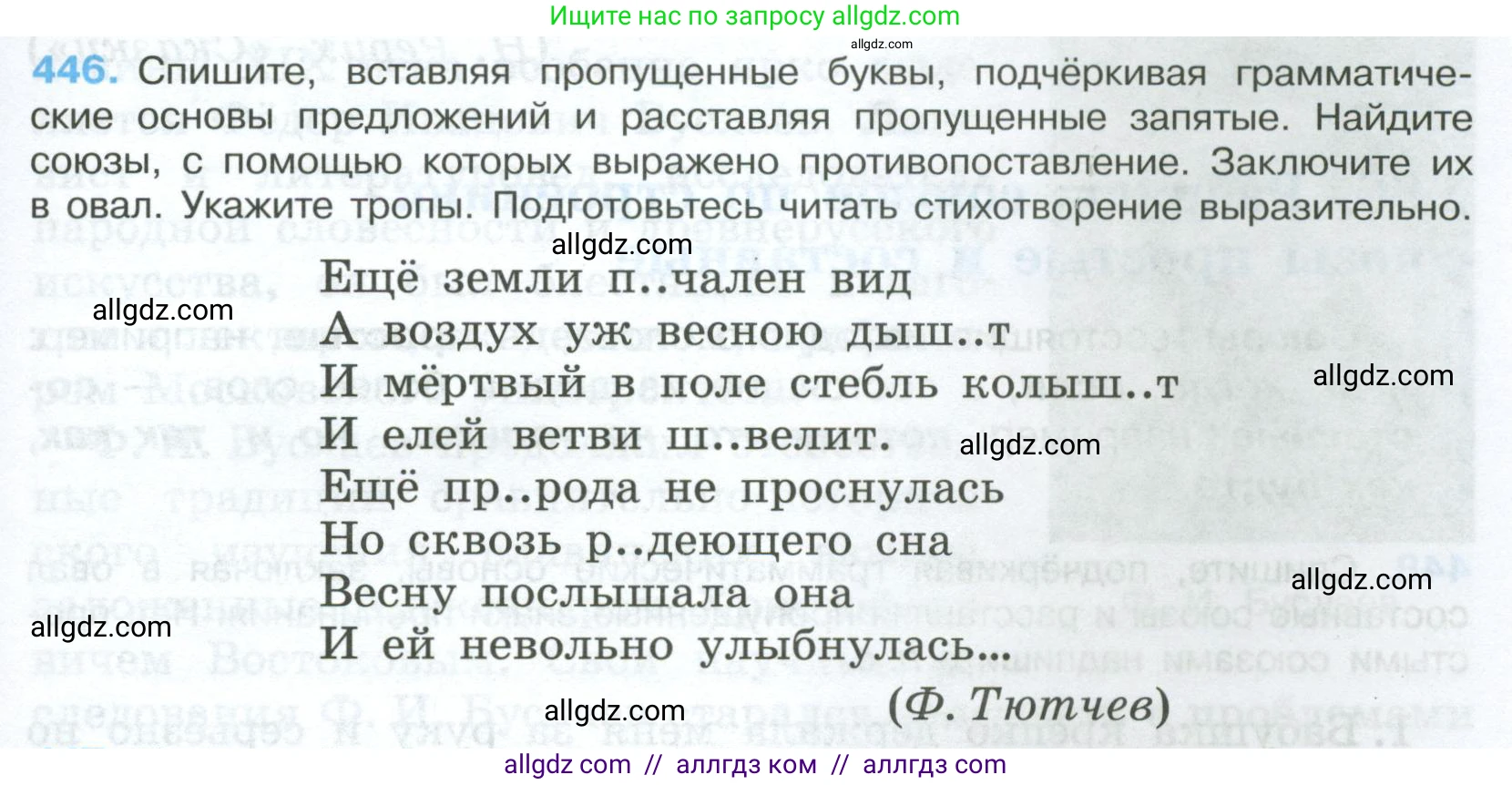 Русский язык, 7 класс Учебник, авторы: Баранов Михаил Трофимович, Ладыженская Таиса Алексеевна, Тростенцова Лидия Александровна, Ладыженская Наталия Вениаминовна, Александрова Ольга Макаровна, Дейкина Алевтина Дмитриевна, Антонова Любовь Геннадиевна, Григорян Лариса Трофимовна, Кулибаба Иван Иванович, издательство Просвещение, Москва, 2023, зелёного цвета, Часть 2, страница 45, номер 446, Условие 2024-2027