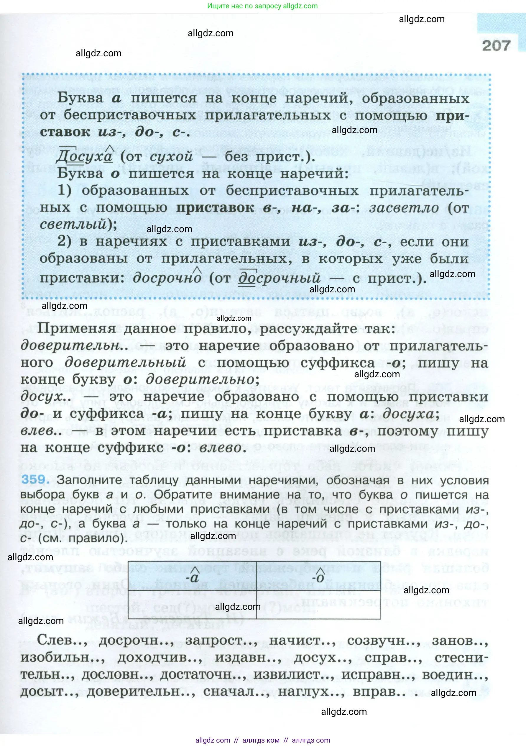 Русский язык, 7 класс Учебник, авторы: Баранов Михаил Трофимович, Ладыженская Таиса Алексеевна, Тростенцова Лидия Александровна, Ладыженская Наталия Вениаминовна, Александрова Ольга Макаровна, Дейкина Алевтина Дмитриевна, Антонова Любовь Геннадиевна, Григорян Лариса Трофимовна, Кулибаба Иван Иванович, издательство Просвещение, Москва, 2023, зелёного цвета, Часть 1, страница 207