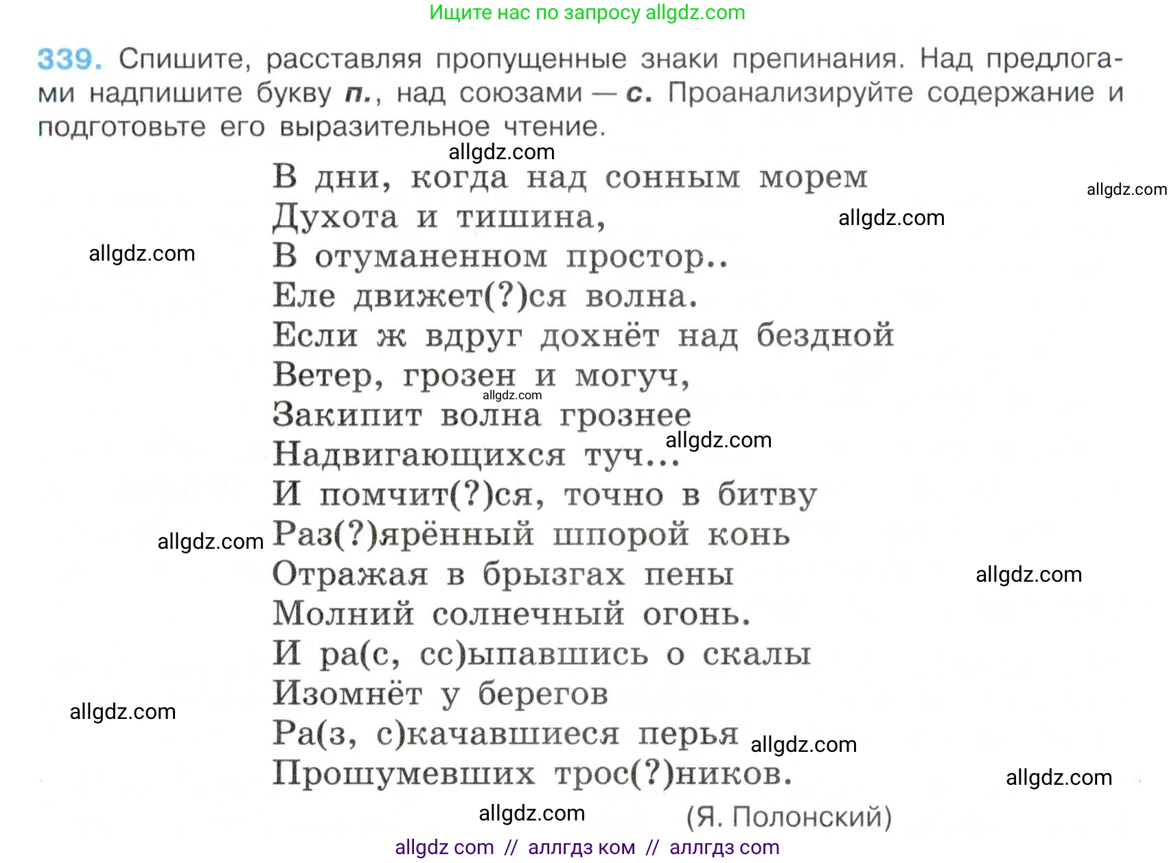 Русский язык, 7 класс Учебник, авторы: Баранов Михаил Трофимович, Ладыженская Таиса Алексеевна, Тростенцова Лидия Александровна, Ладыженская Наталия Вениаминовна, Александрова Ольга Макаровна, Дейкина Алевтина Дмитриевна, Антонова Любовь Геннадиевна, Григорян Лариса Трофимовна, Кулибаба Иван Иванович, издательство Просвещение, Москва, 2023, зелёного цвета, Часть 1, страница 197, номер 339, Условие 2019-2022