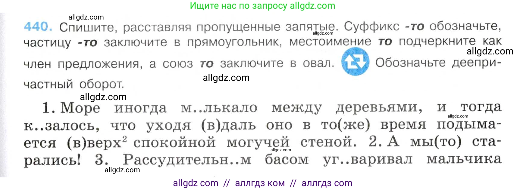 Русский язык, 7 класс Учебник, авторы: Баранов Михаил Трофимович, Ладыженская Таиса Алексеевна, Тростенцова Лидия Александровна, Ладыженская Наталия Вениаминовна, Александрова Ольга Макаровна, Дейкина Алевтина Дмитриевна, Антонова Любовь Геннадиевна, Григорян Лариса Трофимовна, Кулибаба Иван Иванович, издательство Просвещение, Москва, 2023, зелёного цвета, Часть 2, страница 40, номер 440, Условие 2019-2022