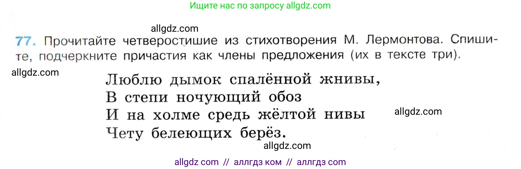 Русский язык, 7 класс Учебник, авторы: Баранов Михаил Трофимович, Ладыженская Таиса Алексеевна, Тростенцова Лидия Александровна, Ладыженская Наталия Вениаминовна, Александрова Ольга Макаровна, Дейкина Алевтина Дмитриевна, Антонова Любовь Геннадиевна, Григорян Лариса Трофимовна, Кулибаба Иван Иванович, издательство Просвещение, Москва, 2023, зелёного цвета, Часть 1, страница 42, номер 77, Условие 2019-2022