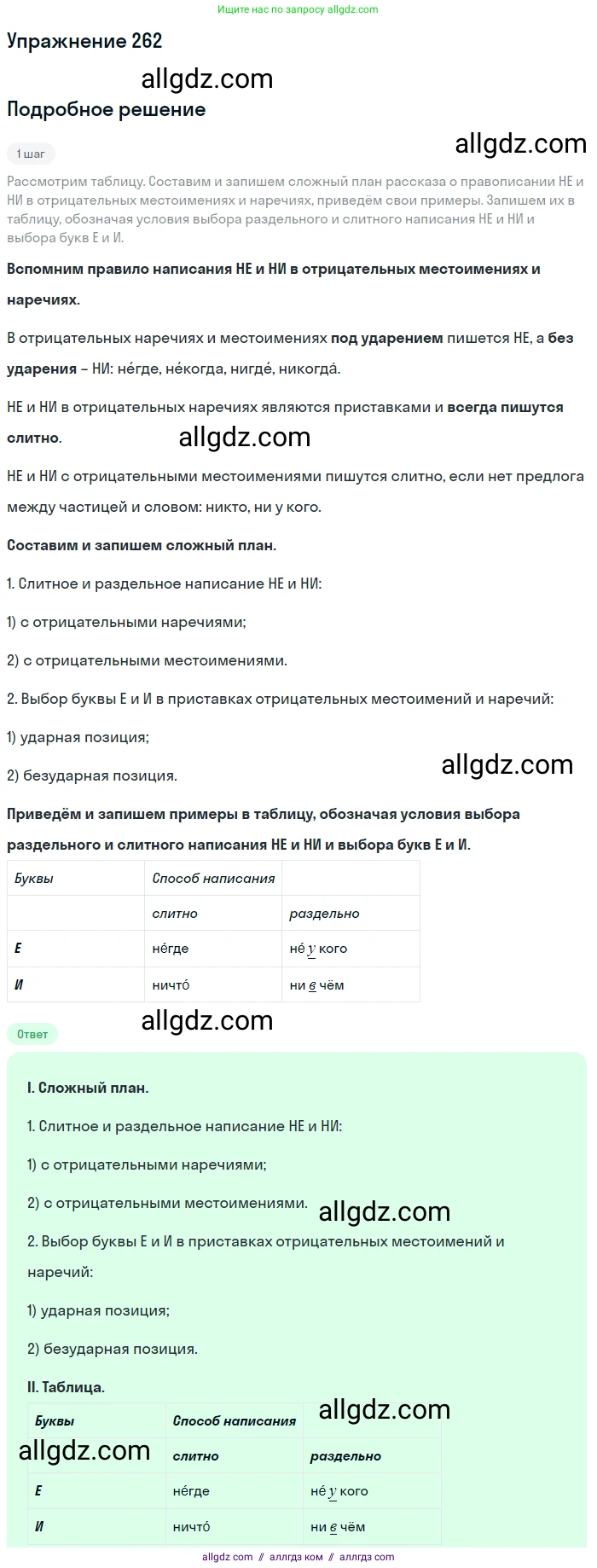 Русский язык, 7 класс Учебник, авторы: Баранов Михаил Трофимович, Ладыженская Таиса Алексеевна, Тростенцова Лидия Александровна, Ладыженская Наталия Вениаминовна, Александрова Ольга Макаровна, Дейкина Алевтина Дмитриевна, Антонова Любовь Геннадиевна, Григорян Лариса Трофимовна, Кулибаба Иван Иванович, издательство Просвещение, Москва, 2023, зелёного цвета, Часть 1, страница 151, номер 262, Решение 2019-2022