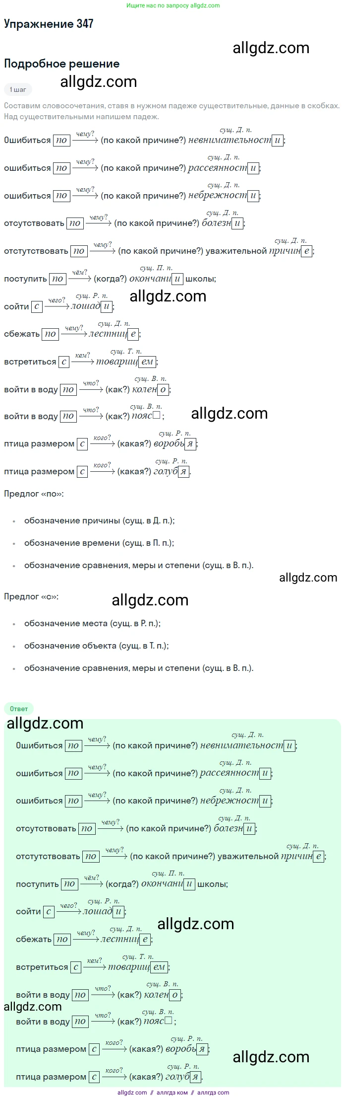 Русский язык, 7 класс Учебник, авторы: Баранов Михаил Трофимович, Ладыженская Таиса Алексеевна, Тростенцова Лидия Александровна, Ладыженская Наталия Вениаминовна, Александрова Ольга Макаровна, Дейкина Алевтина Дмитриевна, Антонова Любовь Геннадиевна, Григорян Лариса Трофимовна, Кулибаба Иван Иванович, издательство Просвещение, Москва, 2023, зелёного цвета, Часть 1, страница 200, номер 347, Решение 2019-2022