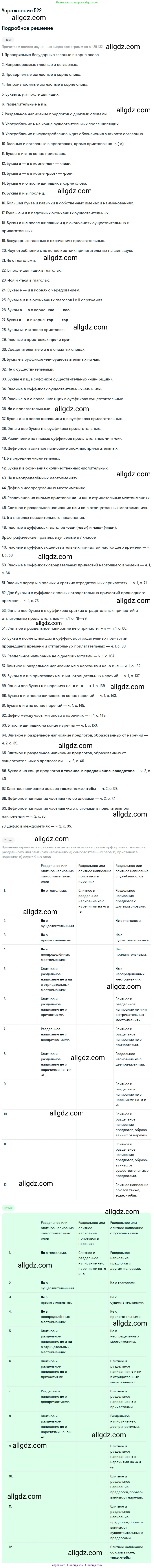 Русский язык, 7 класс Учебник, авторы: Баранов Михаил Трофимович, Ладыженская Таиса Алексеевна, Тростенцова Лидия Александровна, Ладыженская Наталия Вениаминовна, Александрова Ольга Макаровна, Дейкина Алевтина Дмитриевна, Антонова Любовь Геннадиевна, Григорян Лариса Трофимовна, Кулибаба Иван Иванович, издательство Просвещение, Москва, 2023, зелёного цвета, Часть 2, страница 89, номер 522, Решение 2019-2022