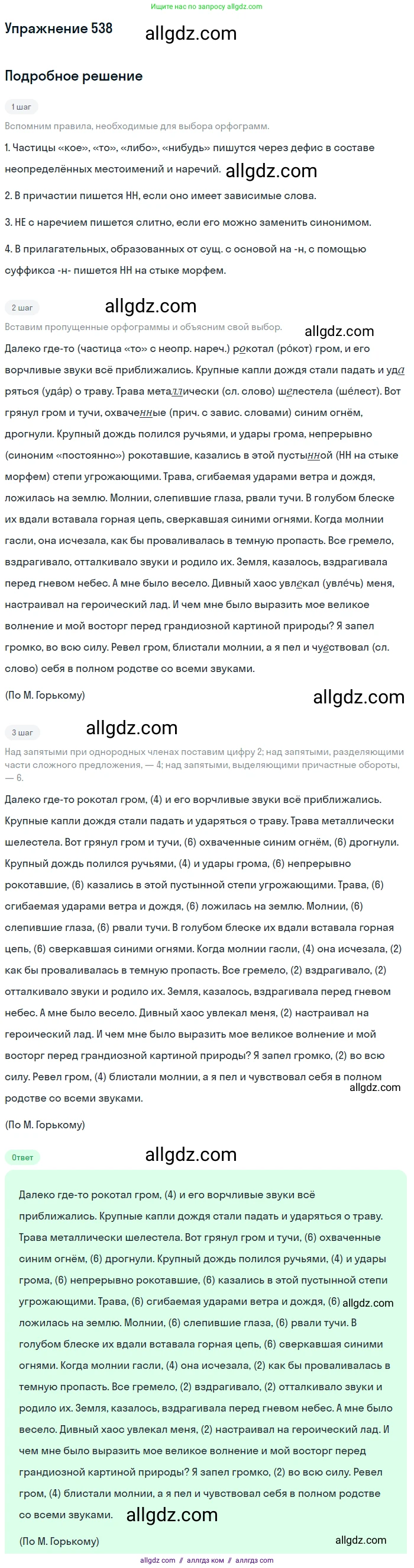 Русский язык, 7 класс Учебник, авторы: Баранов Михаил Трофимович, Ладыженская Таиса Алексеевна, Тростенцова Лидия Александровна, Ладыженская Наталия Вениаминовна, Александрова Ольга Макаровна, Дейкина Алевтина Дмитриевна, Антонова Любовь Геннадиевна, Григорян Лариса Трофимовна, Кулибаба Иван Иванович, издательство Просвещение, Москва, 2023, зелёного цвета, Часть 2, страница 96, номер 538, Решение 2019-2022
