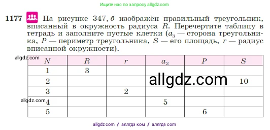 Геометрия, 7-9 класс Учебник, авторы: Атанасян Левон Сергеевич, Бутузов Валентин Фёдорович, Кадомцев Сергей Борисович, Позняк Эдуард Генрихович, Юдина Ирина Игоревна, издательство Просвещение, Москва, 2023, страница 301, номер 1177, Условие