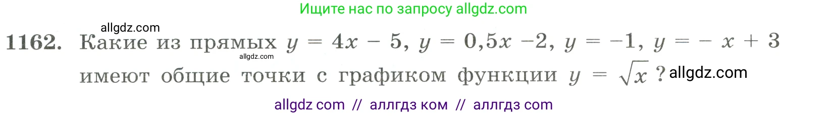 Алгебра, 8 класс Учебник, авторы: Макарычев Юрий Николаевич, Миндюк Нора Григорьевна, Нешков Константин Иванович, Суворова Светлана Борисовна, издательство Просвещение, Москва, 2023, белого цвета, страница 259, номер 1162, Условие
