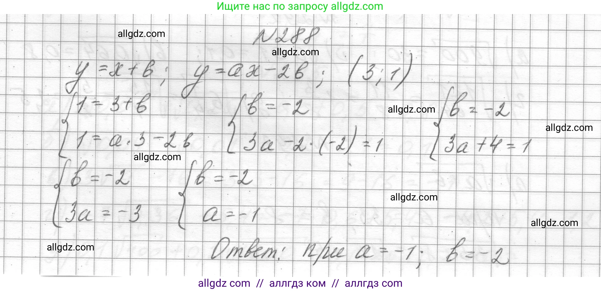 Алгебра, 8 класс Учебник, авторы: Макарычев Юрий Николаевич, Миндюк Нора Григорьевна, Нешков Константин Иванович, Суворова Светлана Борисовна, издательство Просвещение, Москва, 2023, белого цвета, страница 70, номер 288, Решение