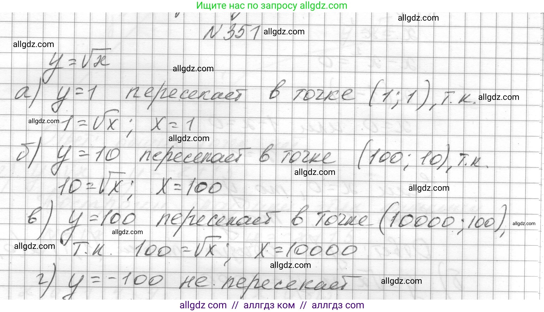 Алгебра, 8 класс Учебник, авторы: Макарычев Юрий Николаевич, Миндюк Нора Григорьевна, Нешков Константин Иванович, Суворова Светлана Борисовна, издательство Просвещение, Москва, 2023, белого цвета, страница 84, номер 351, Решение