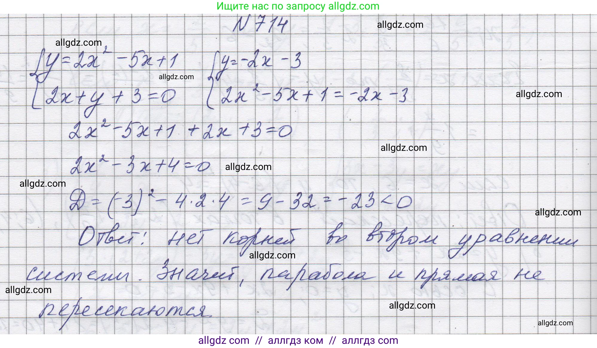 Алгебра, 8 класс Учебник, авторы: Макарычев Юрий Николаевич, Миндюк Нора Григорьевна, Нешков Константин Иванович, Суворова Светлана Борисовна, издательство Просвещение, Москва, 2023, белого цвета, страница 169, номер 714, Решение