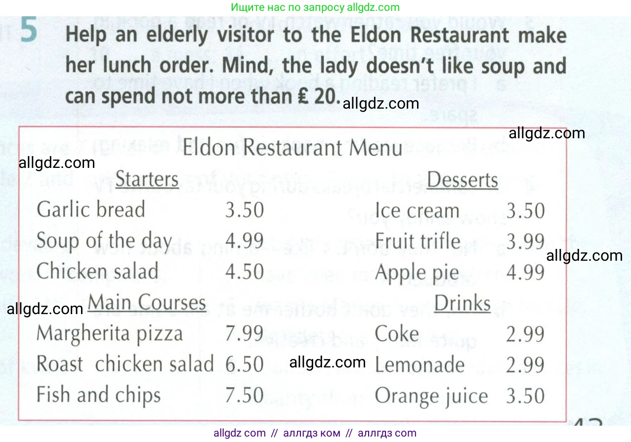 Английский язык (english), 8 класс Учебник (Student's book), авторы: Баранова Ксения Михайловна (Baranova Ksenia), Дули Дженни (Dooley Jenny), Копылова Виктория Викторовна (Kopylova Victoria), Мильруд Радислав Петрович (Millrood Radislav), Эванс Вирджиния (Evans Virginia), издательство Просвещение, Москва, 2023, белого цвета, страница 43, номер 5, Условие 2023-2027