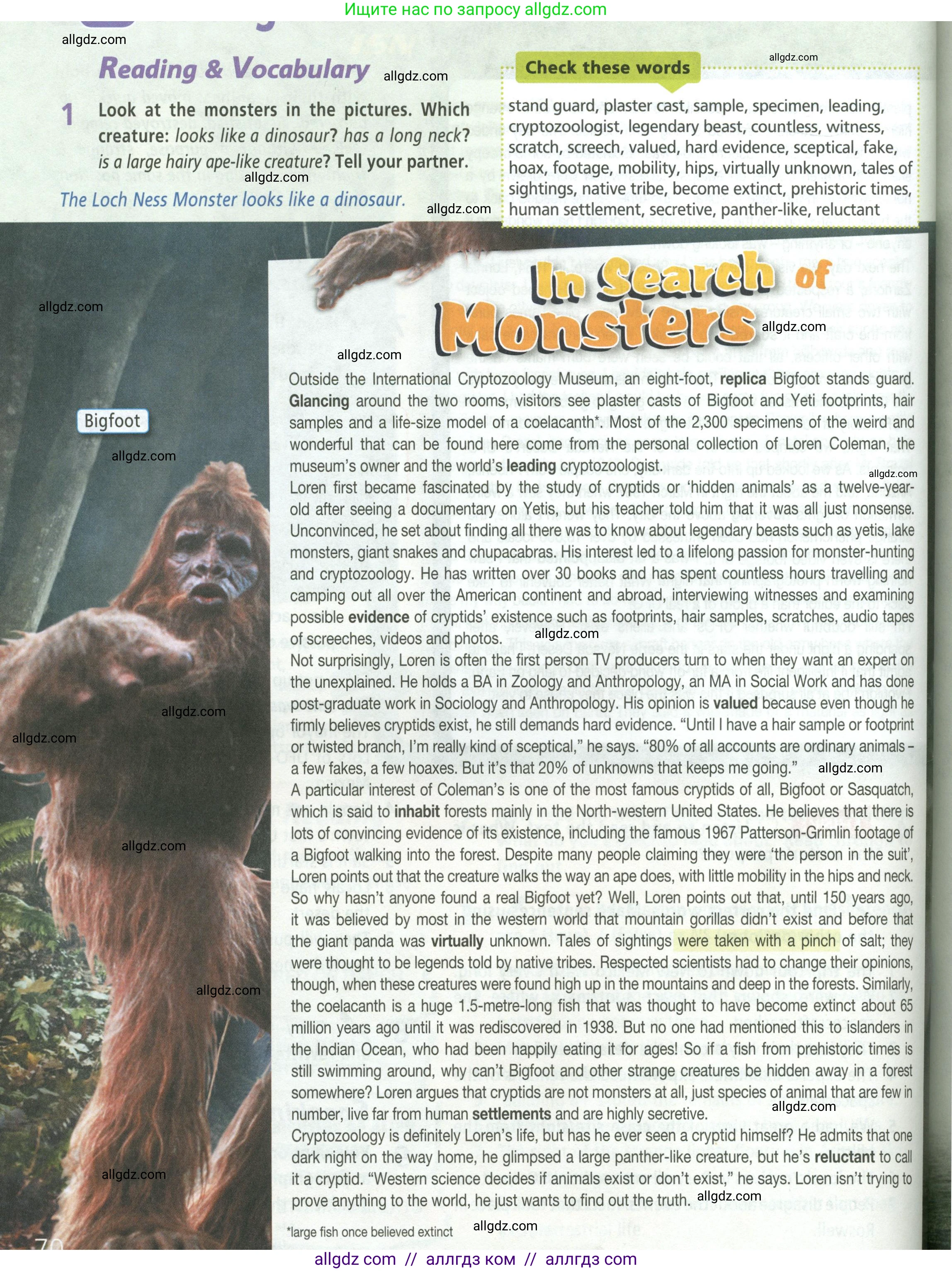 Английский язык (english), 8 класс Учебник (Student's book), авторы: Баранова Ксения Михайловна (Baranova Ksenia), Дули Дженни (Dooley Jenny), Копылова Виктория Викторовна (Kopylova Victoria), Мильруд Радислав Петрович (Millrood Radislav), Эванс Вирджиния (Evans Virginia), издательство Просвещение, Москва, 2023, белого цвета, страница 70, номер 1, Условие 2023-2027