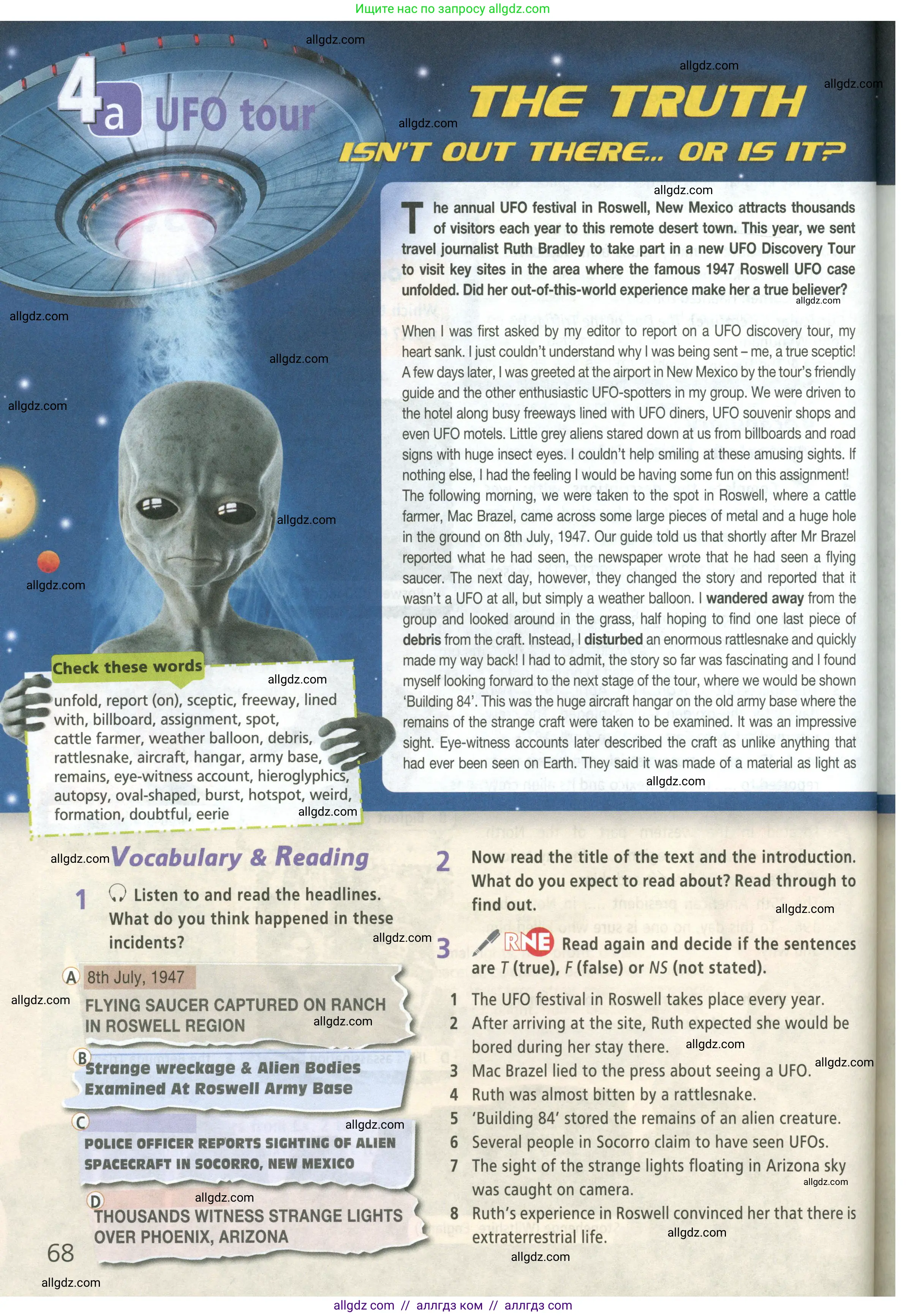 Английский язык (english), 8 класс Учебник (Student's book), авторы: Баранова Ксения Михайловна (Baranova Ksenia), Дули Дженни (Dooley Jenny), Копылова Виктория Викторовна (Kopylova Victoria), Мильруд Радислав Петрович (Millrood Radislav), Эванс Вирджиния (Evans Virginia), издательство Просвещение, Москва, 2023, белого цвета, страница 68