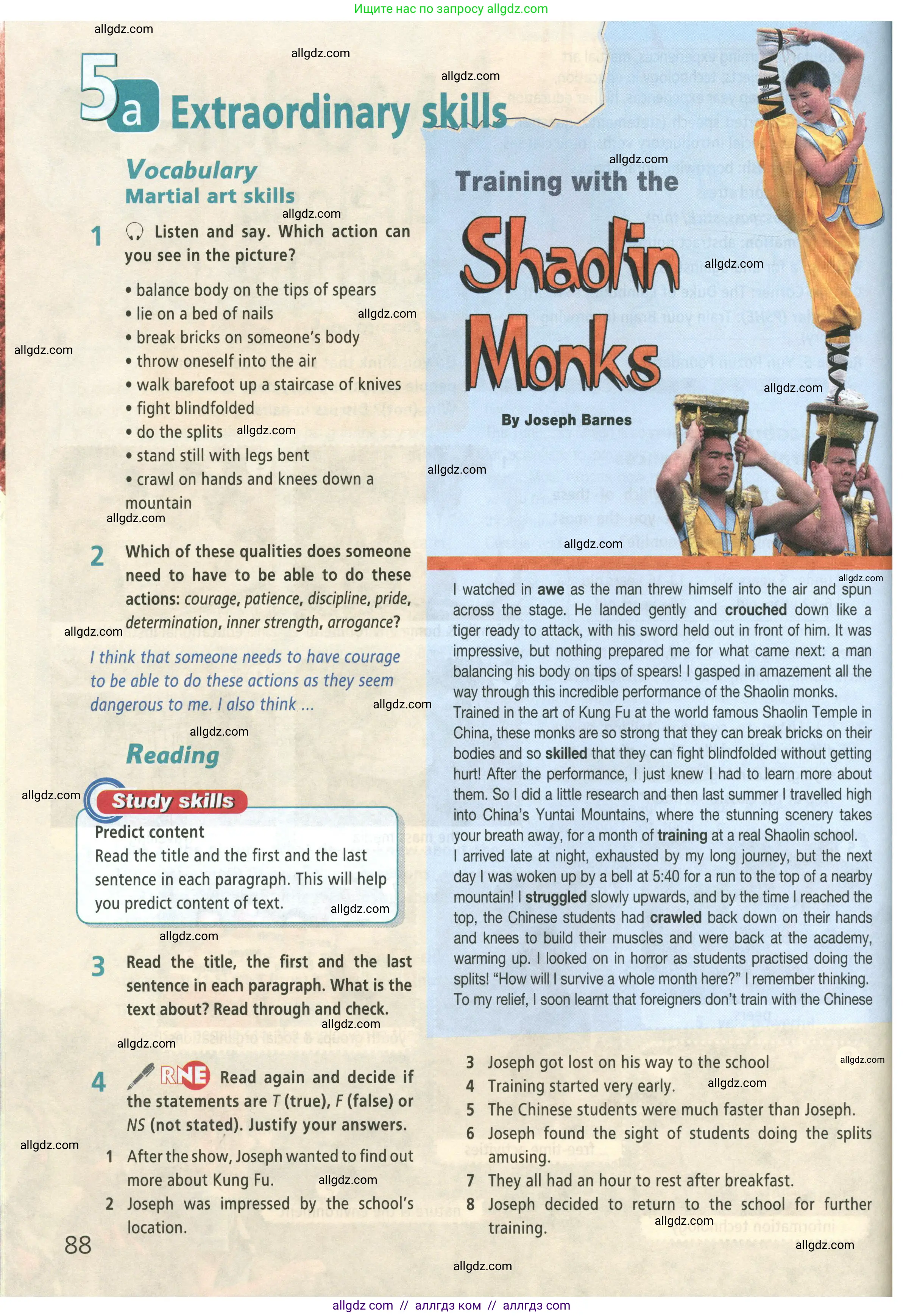 Английский язык (english), 8 класс Учебник (Student's book), авторы: Баранова Ксения Михайловна (Baranova Ksenia), Дули Дженни (Dooley Jenny), Копылова Виктория Викторовна (Kopylova Victoria), Мильруд Радислав Петрович (Millrood Radislav), Эванс Вирджиния (Evans Virginia), издательство Просвещение, Москва, 2023, белого цвета, страница 88