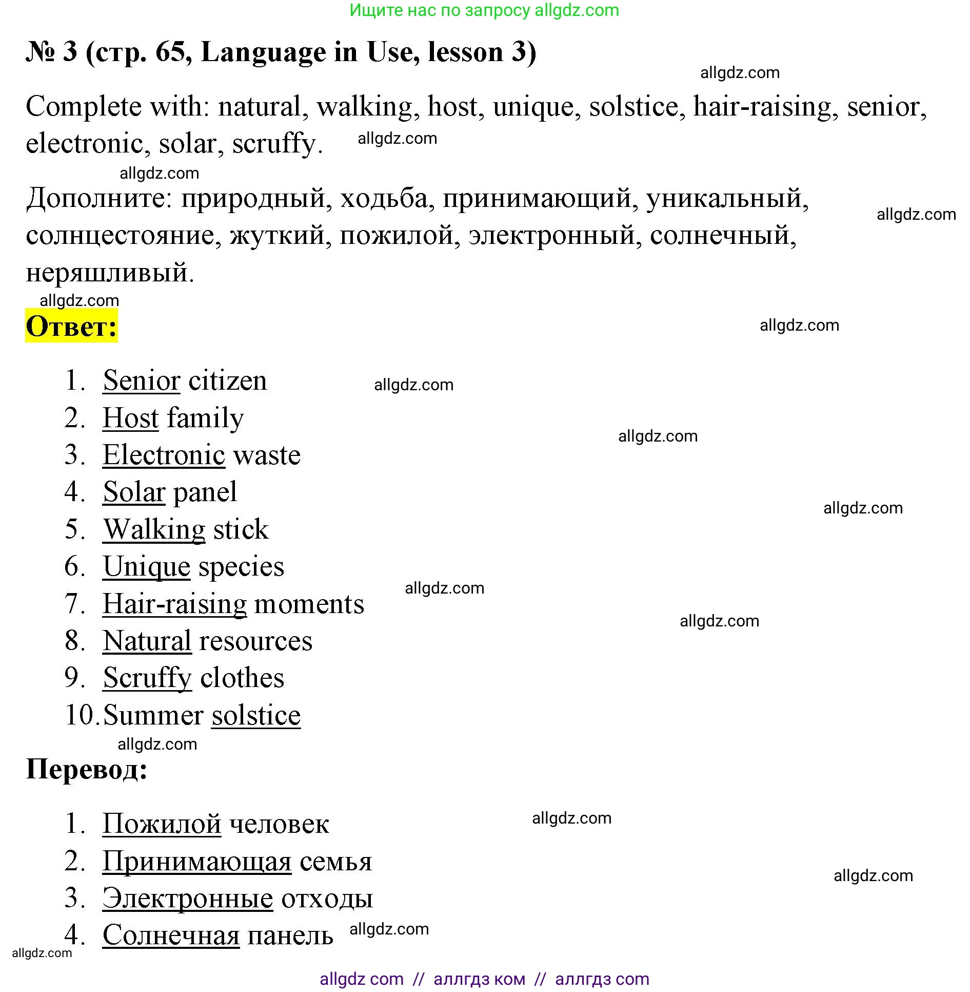 Английский язык (english), 8 класс Учебник (Student's book), авторы: Баранова Ксения Михайловна (Baranova Ksenia), Дули Дженни (Dooley Jenny), Копылова Виктория Викторовна (Kopylova Victoria), Мильруд Радислав Петрович (Millrood Radislav), Эванс Вирджиния (Evans Virginia), издательство Просвещение, Москва, 2023, белого цвета, страница 65, номер 3, Решение 2023-2027