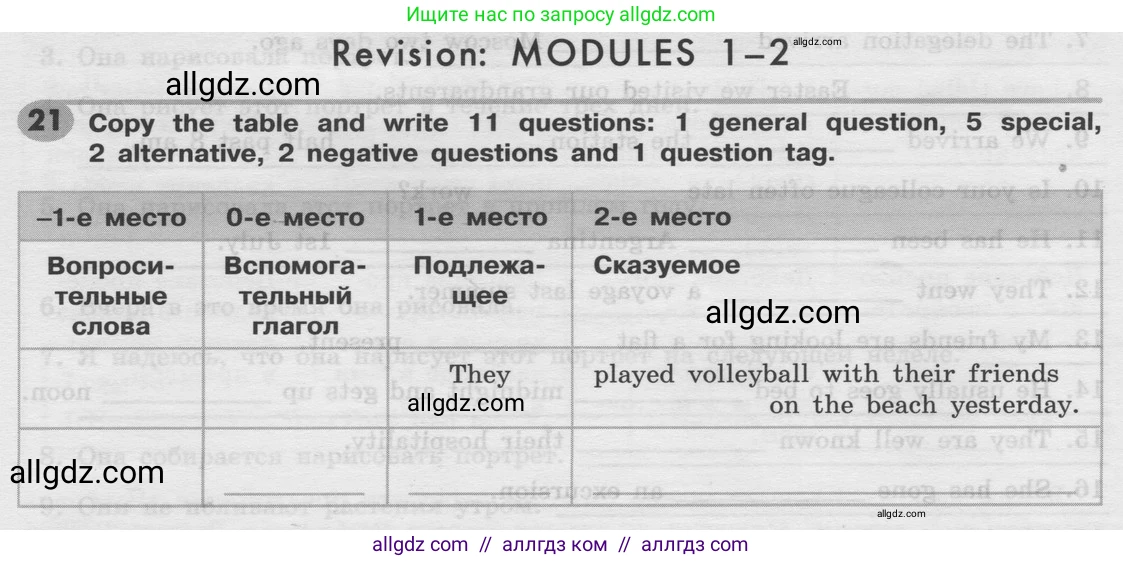 Английский язык (english), 8 класс Грамматический тренажёр, автор: Тимофеева Светлана Леонидовна, издательство Просвещение, Москва, 2024, бирюзового цвета, страница 69, номер 21, Условие 2024