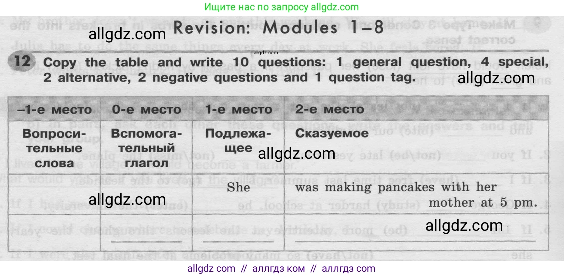 Английский язык (english), 8 класс Грамматический тренажёр, автор: Тимофеева Светлана Леонидовна, издательство Просвещение, Москва, 2024, бирюзового цвета, страница 160, номер 12, Условие 2024