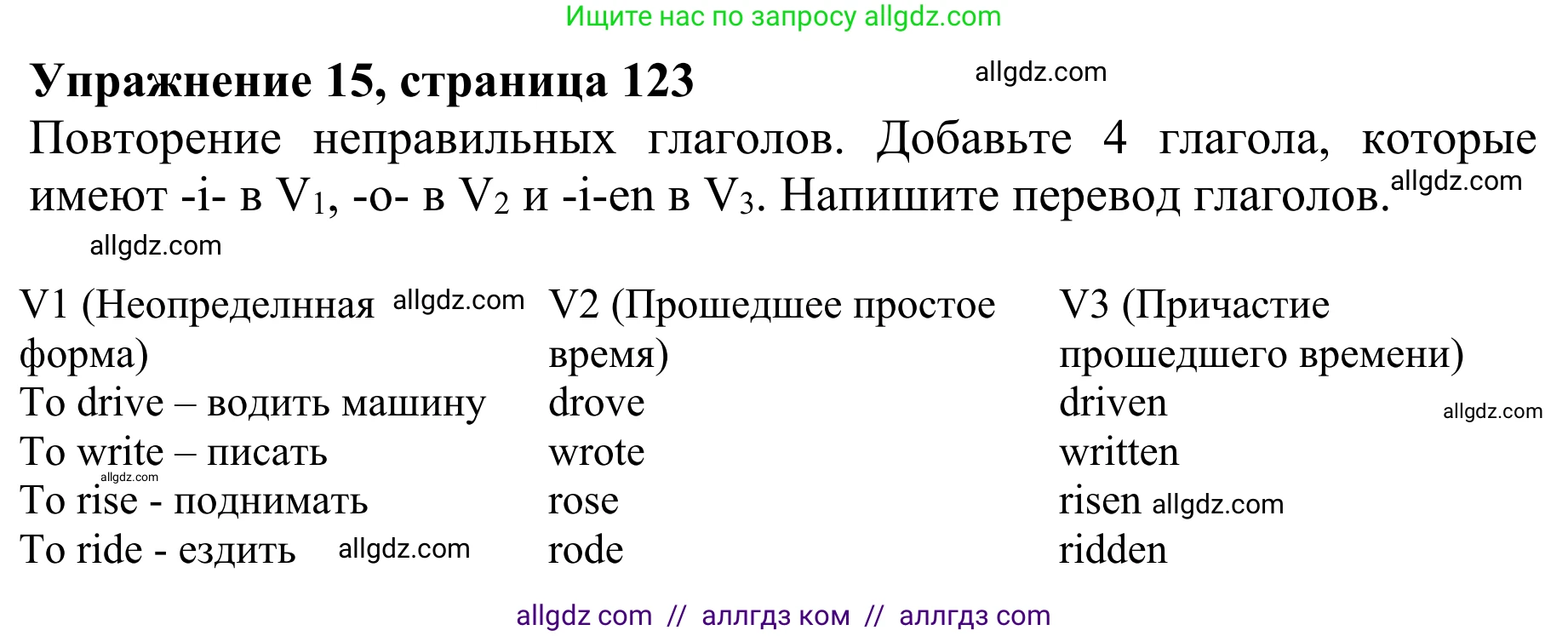 Английский язык (english), 8 класс Грамматический тренажёр, автор: Тимофеева Светлана Леонидовна, издательство Просвещение, Москва, 2024, бирюзового цвета, страница 123, номер 15, Решение 1 (2024-2027)