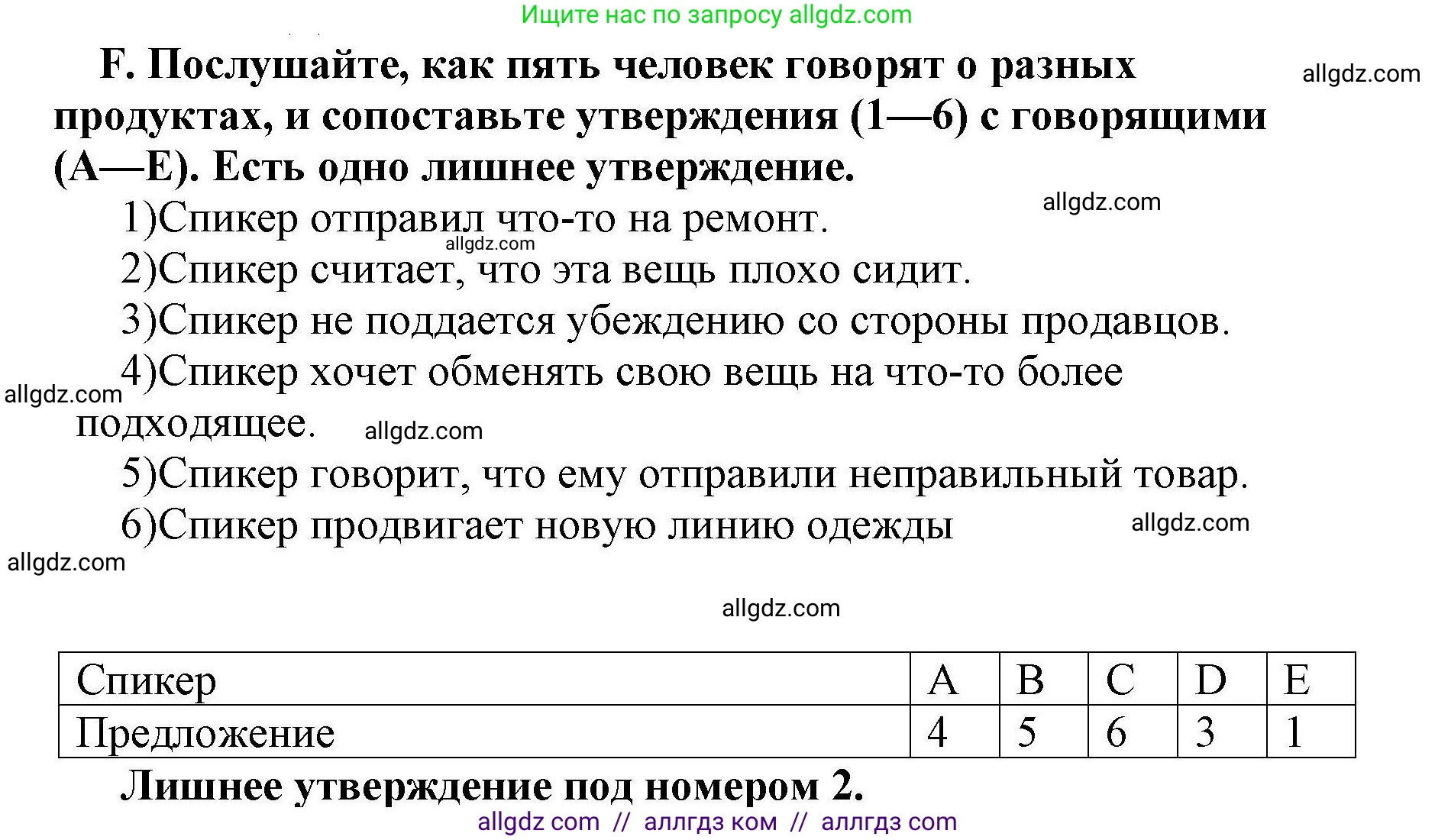 Английский язык (english), 8 класс контрольные задания (test booklet), авторы: Баранова Ксения Михайловна (Baranova Ksenia), Дули Дженни (Dooley Jenny), Мильруд Радислав Петрович (Millrood Radislav), Эванс Вирджиния (Evans Virginia), издательство Просвещение, Москва, 2024, серого цвета, страница 11, номер F, Решение 1